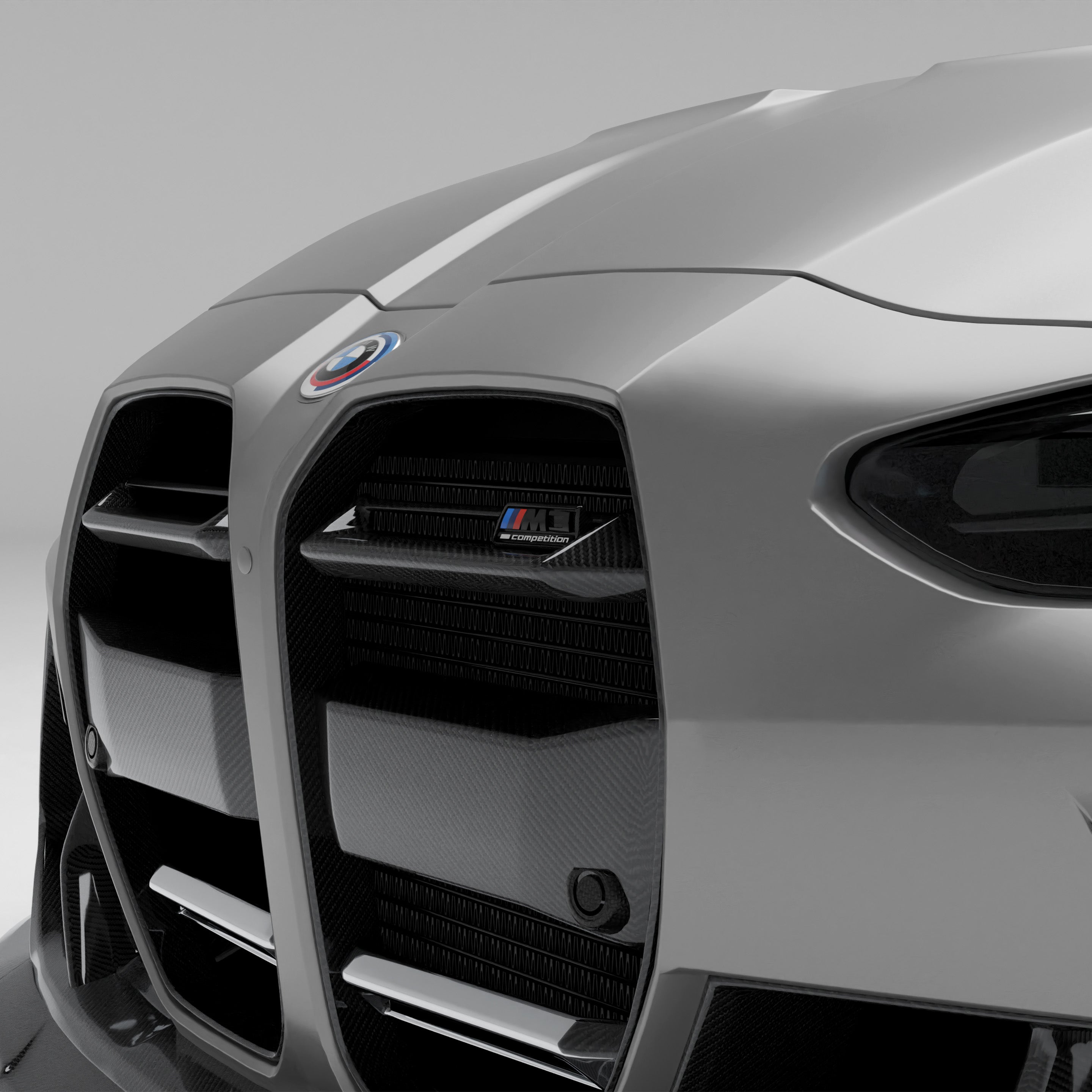 RevoZport Carbon Fiber Front Lip Compatible With BMW M3 G81