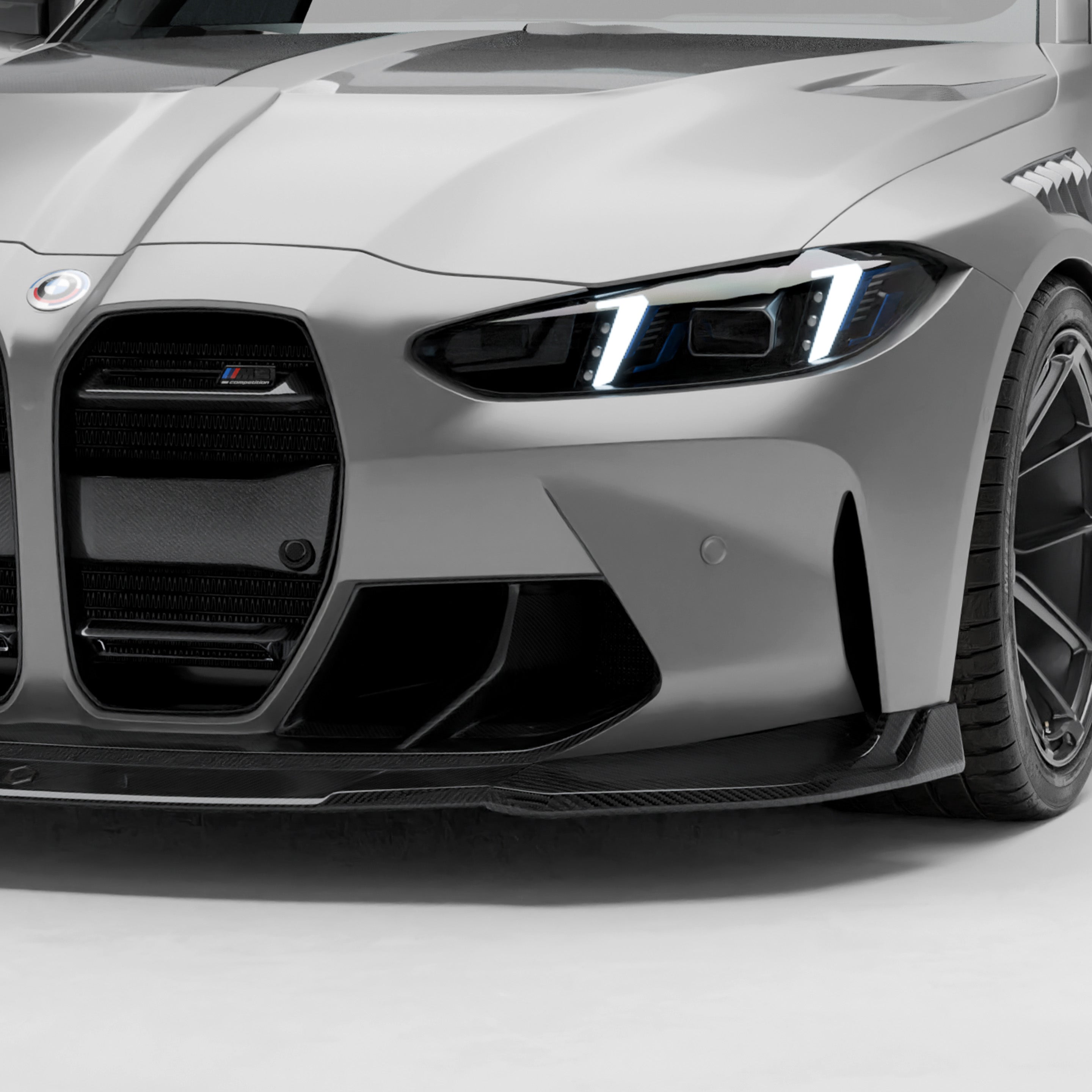 RevoZport Carbon Fiber Front Trim Compatible With BMW M3 G81