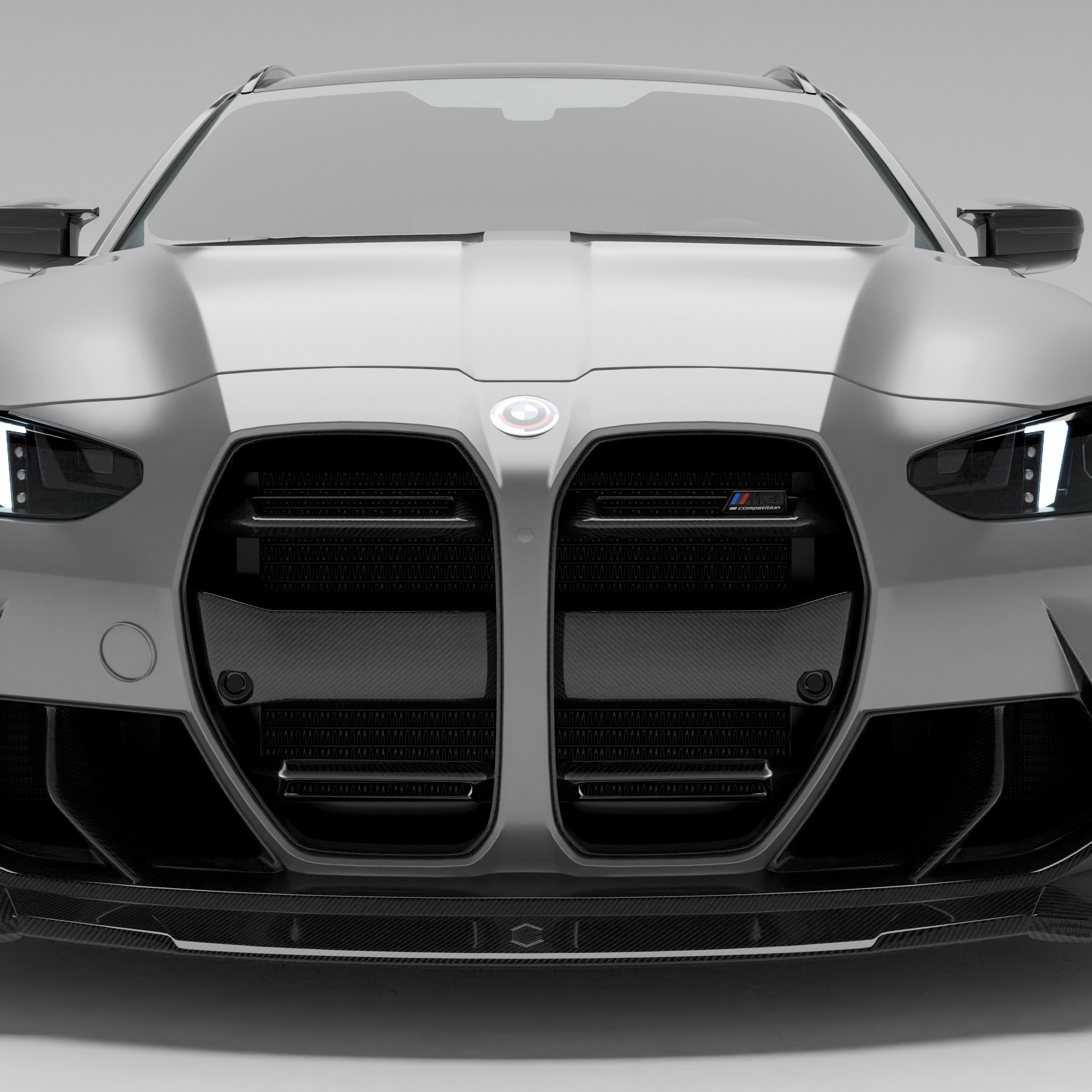 RevoZport Carbon Fiber Front Grill ( without ACC) Compatible With BMW M3 G81
