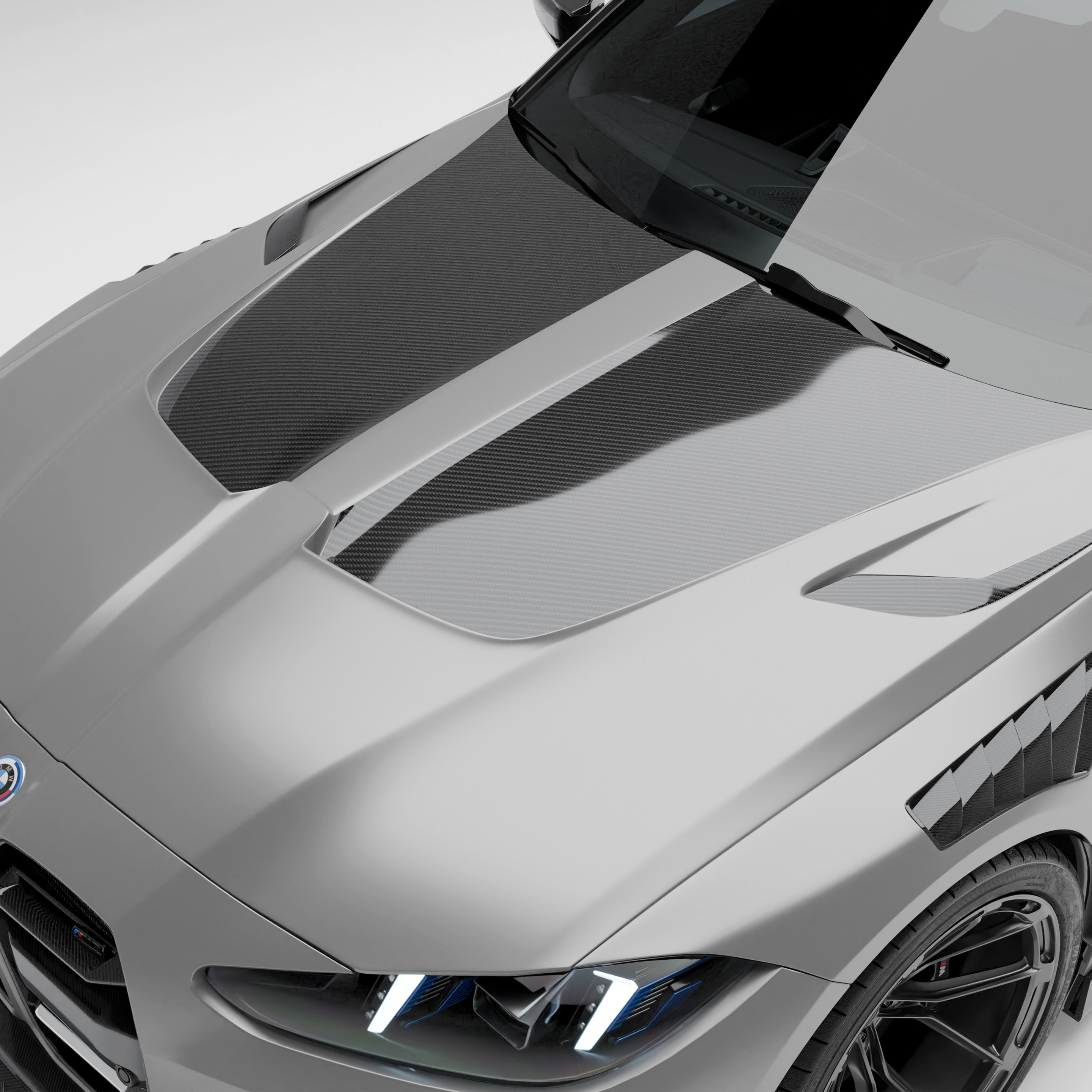 RevoZport Carbon Fiber Hood Compatible With BMW M3 G81