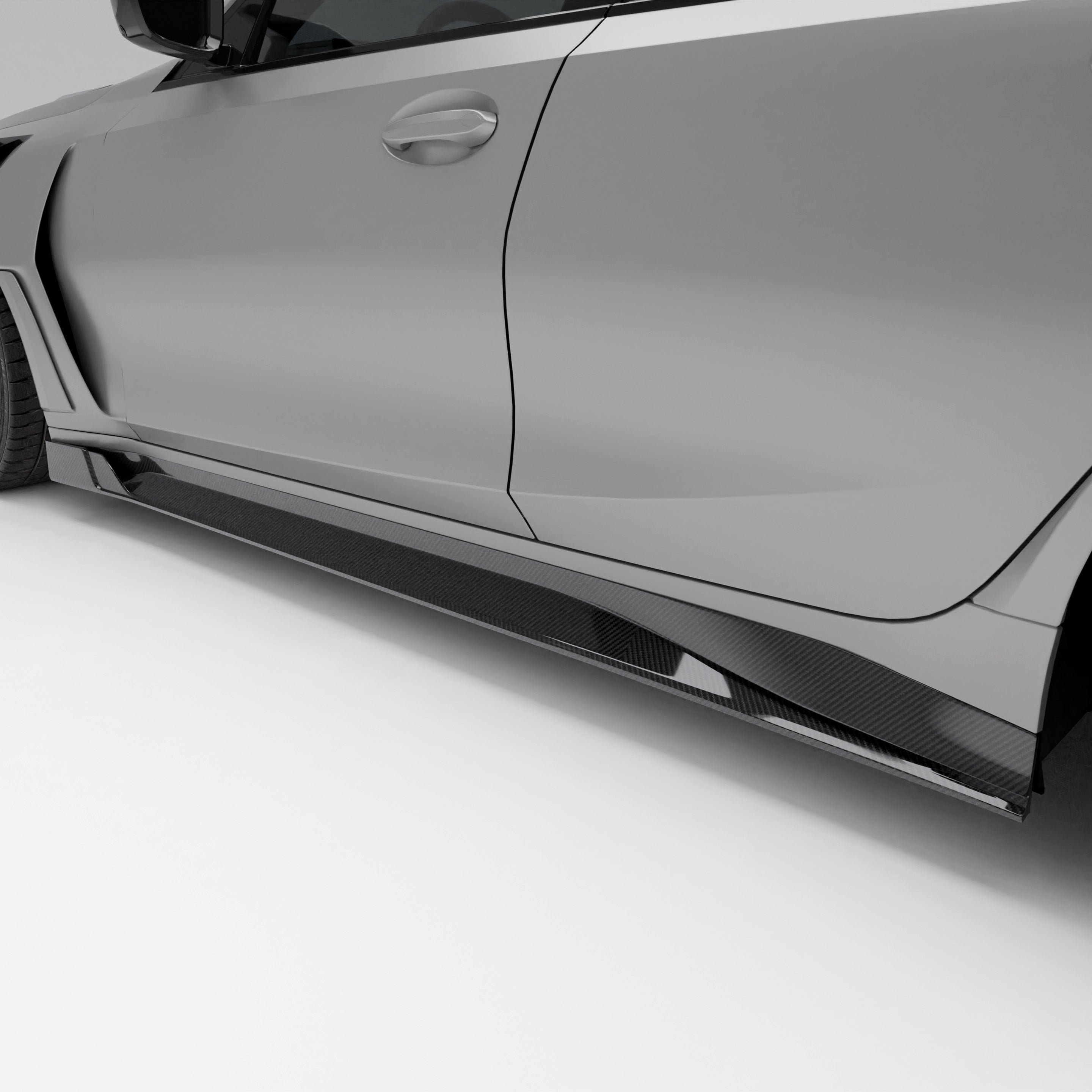 RevoZport Carbon Fiber Side Skirts Compatible With BMW M3 G81