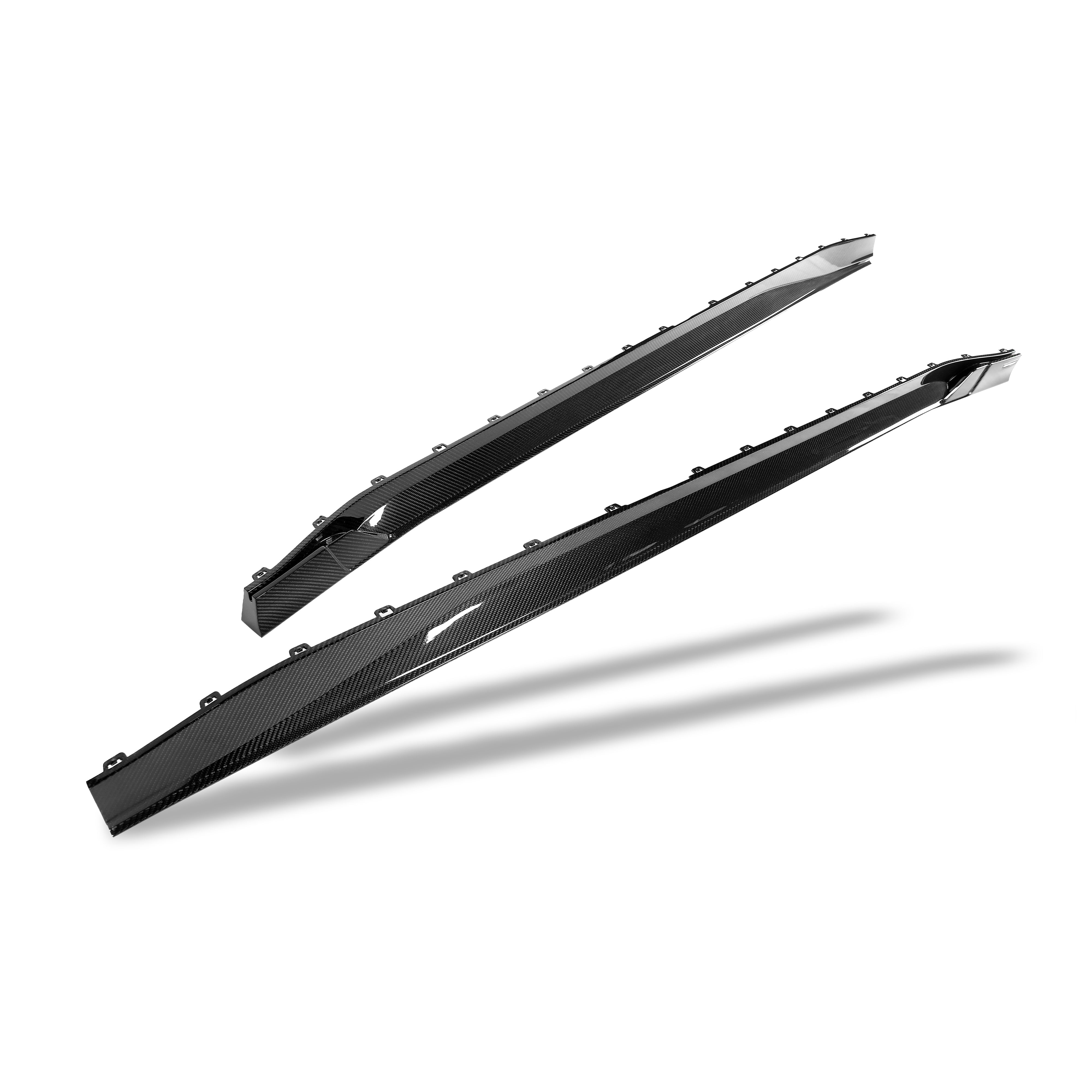 RevoZport Carbon Fiber Side Skirts Compatible With BMW M3 G80