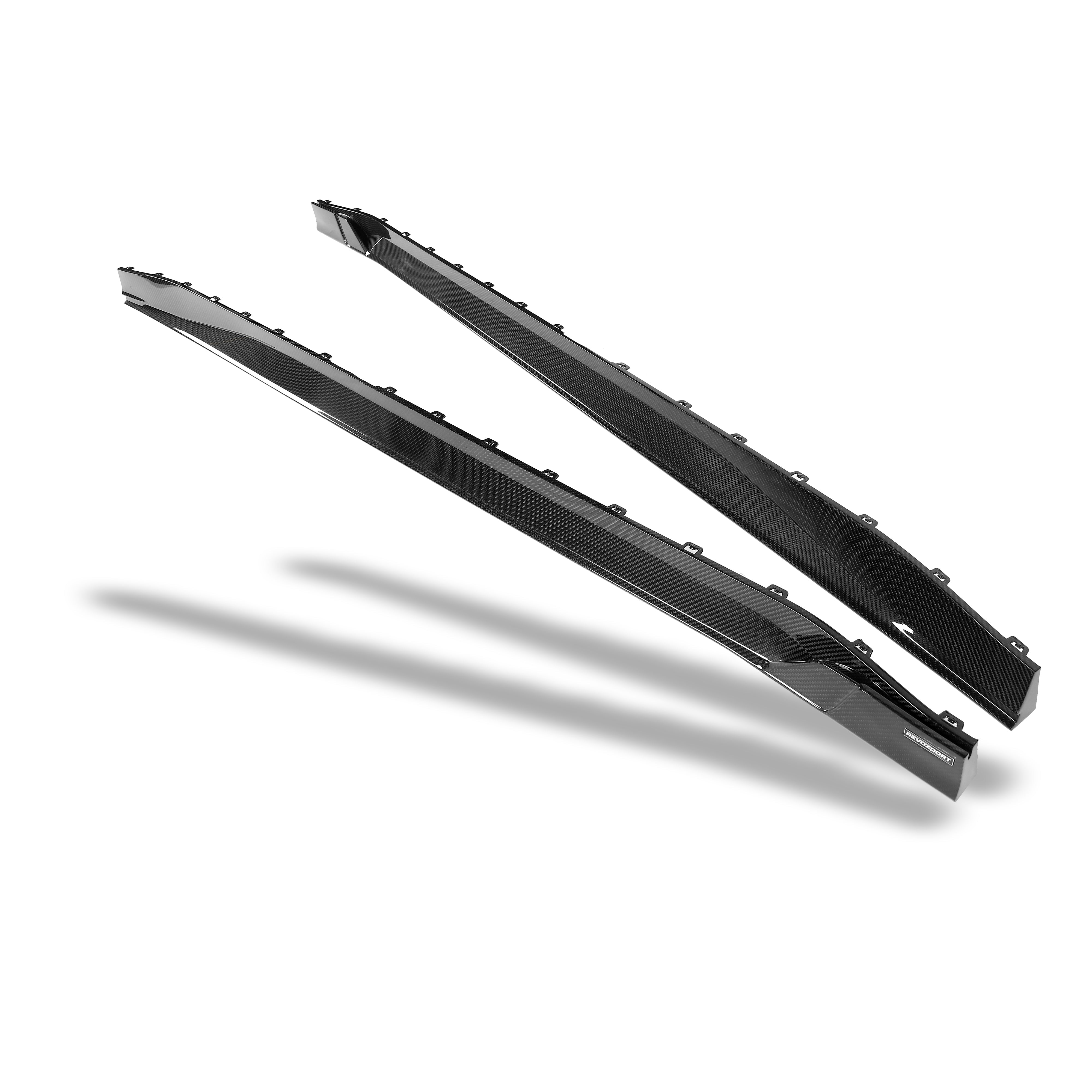 RevoZport Carbon Fiber Side Skirts Compatible With BMW M3 G81