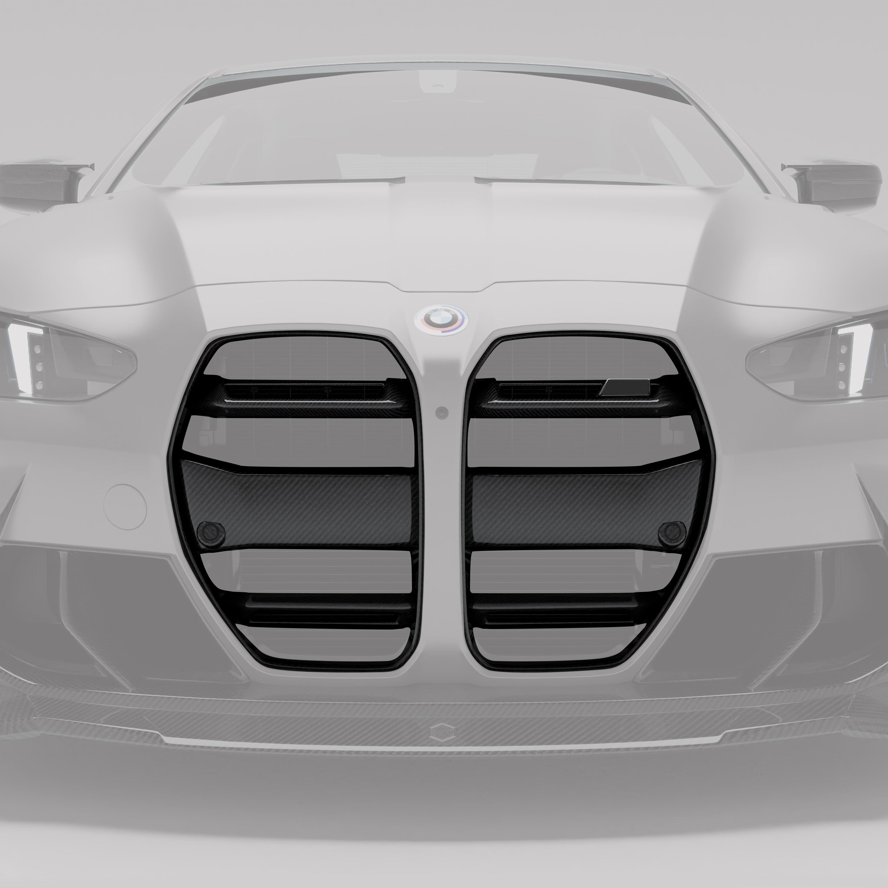 RevoZport Carbon Fiber Front Grill ( without ACC£© Compatible With BMW M4 G82