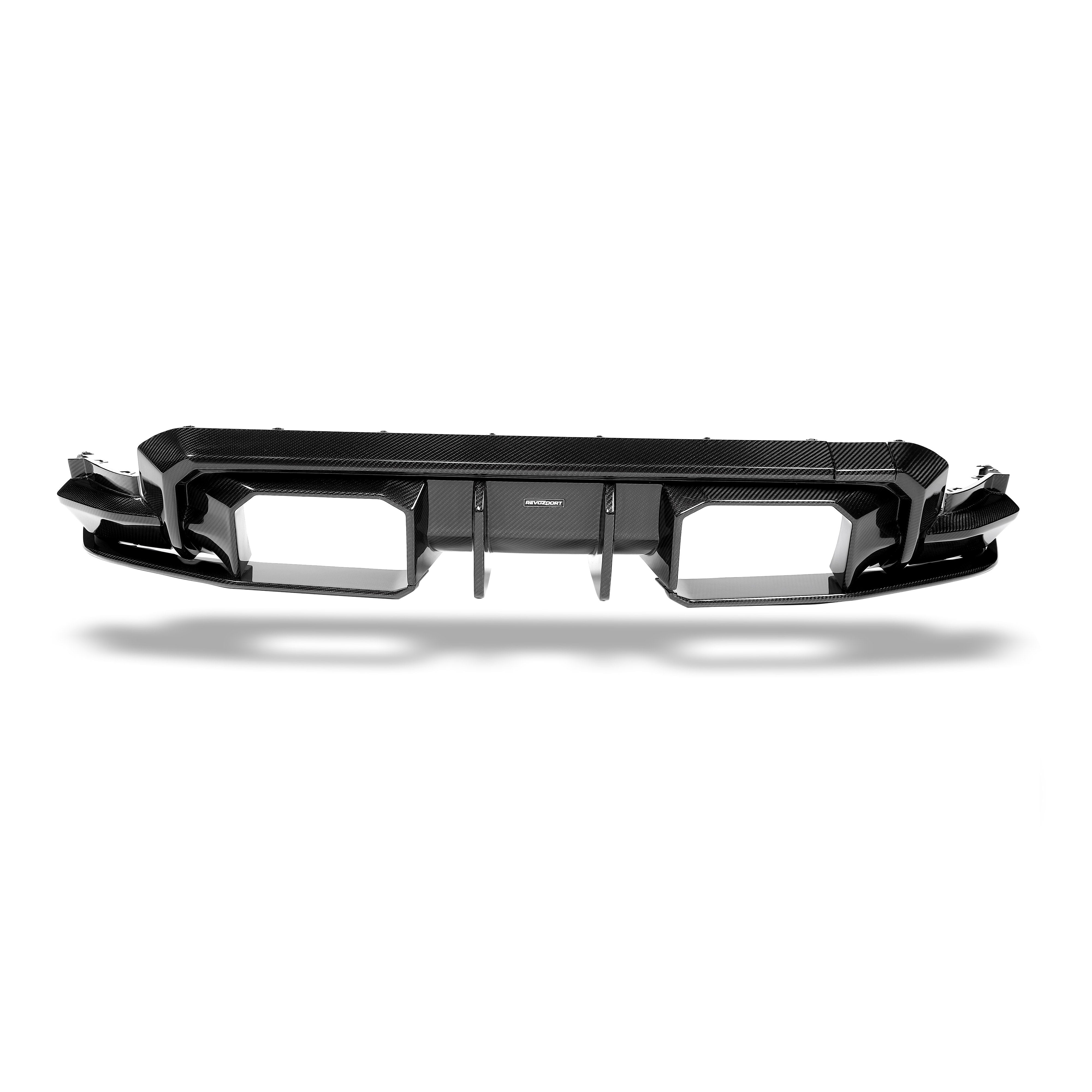 RevoZport Carbon Fiber Rear Diffuser Compatible With BMW M4 G82