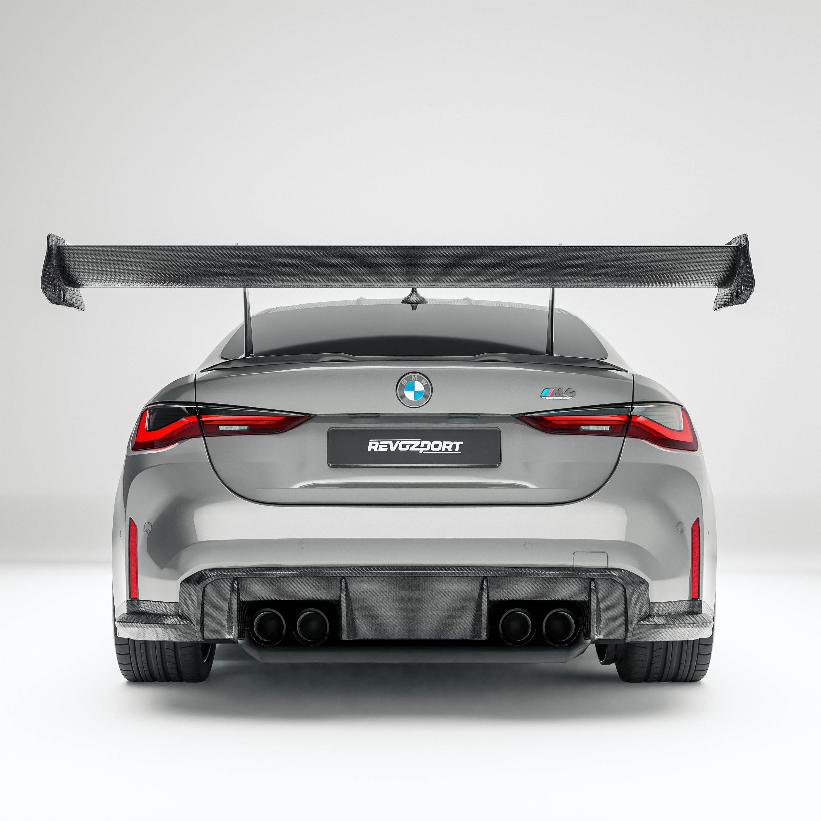RevoZport Carbon Fiber Rear Wing Compatible With BMW M4 G82