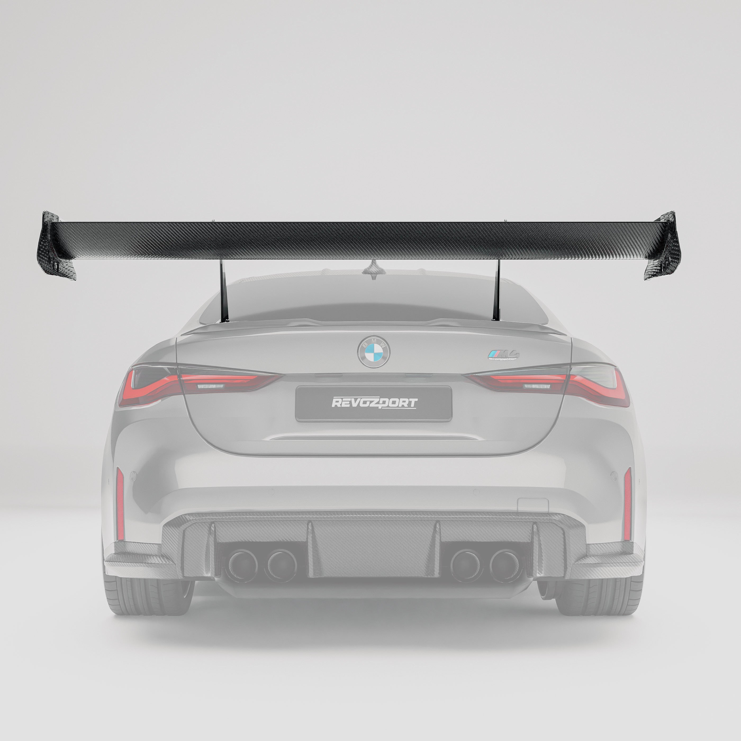 RevoZport Carbon Fiber Rear Wing Compatible With BMW M4 G82