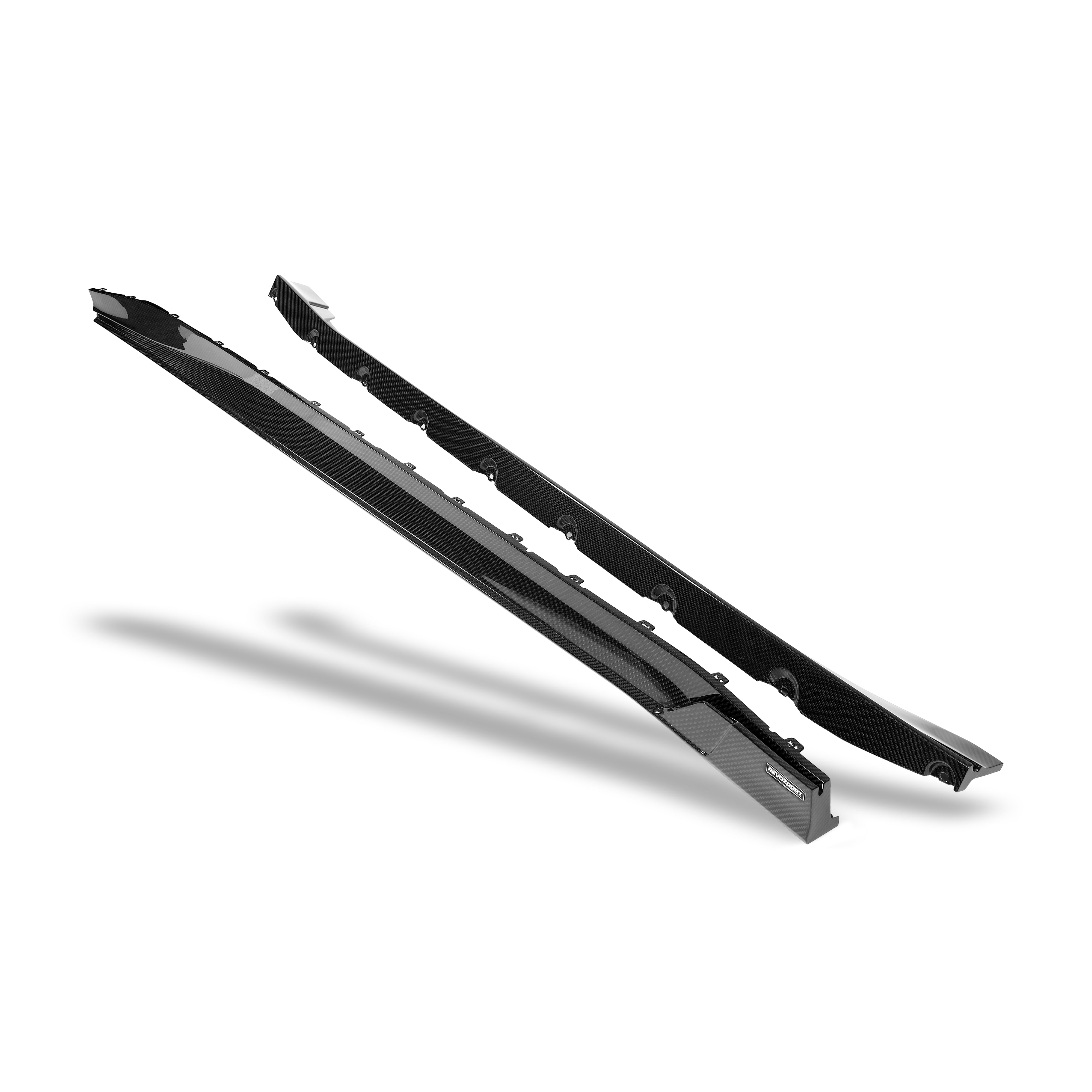 RevoZport Carbon Fiber Side Skirts Compatible With BMW M4 G82