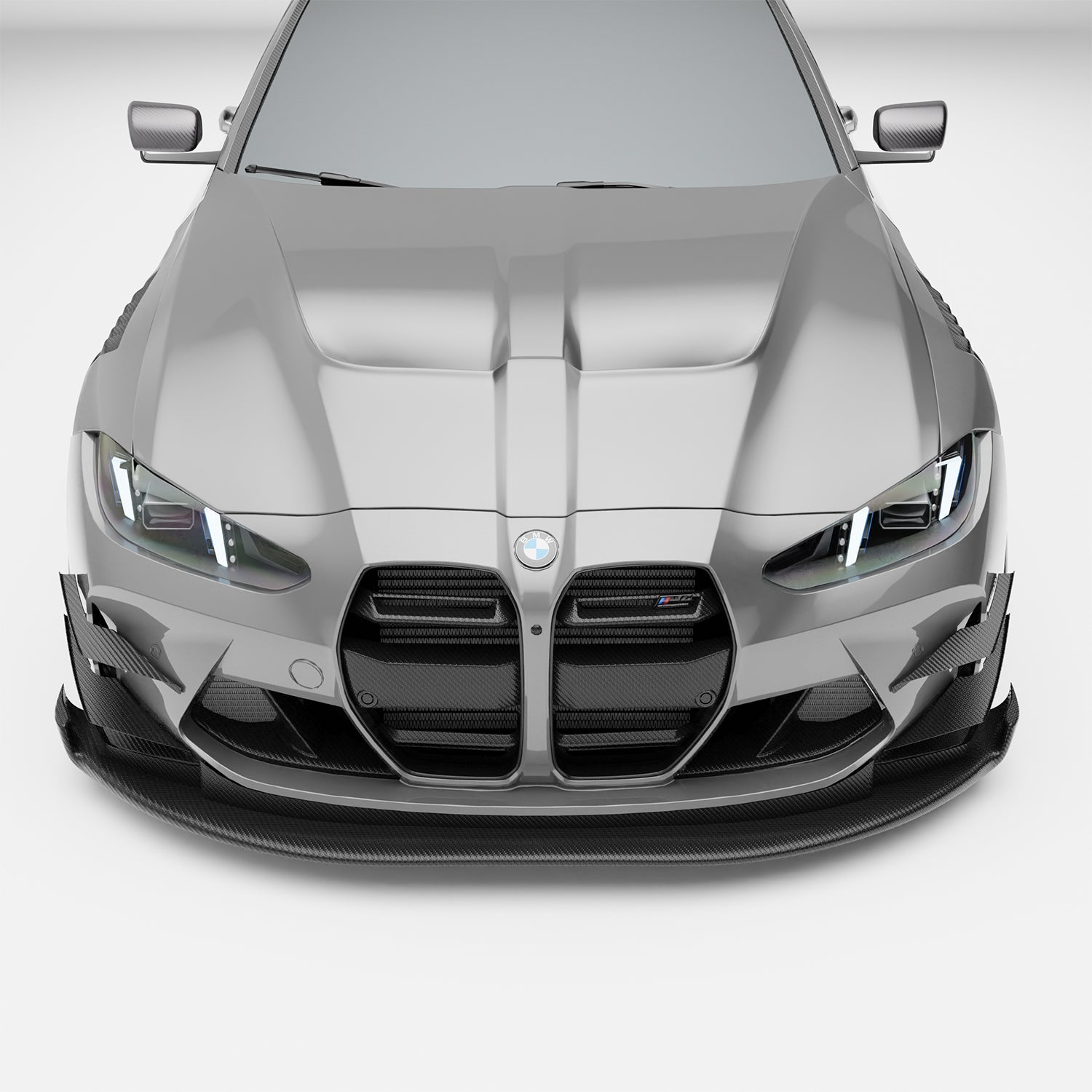 RevoZport Carbon Fiber Splitter & Air Dam Compatible With BMW M4 G82