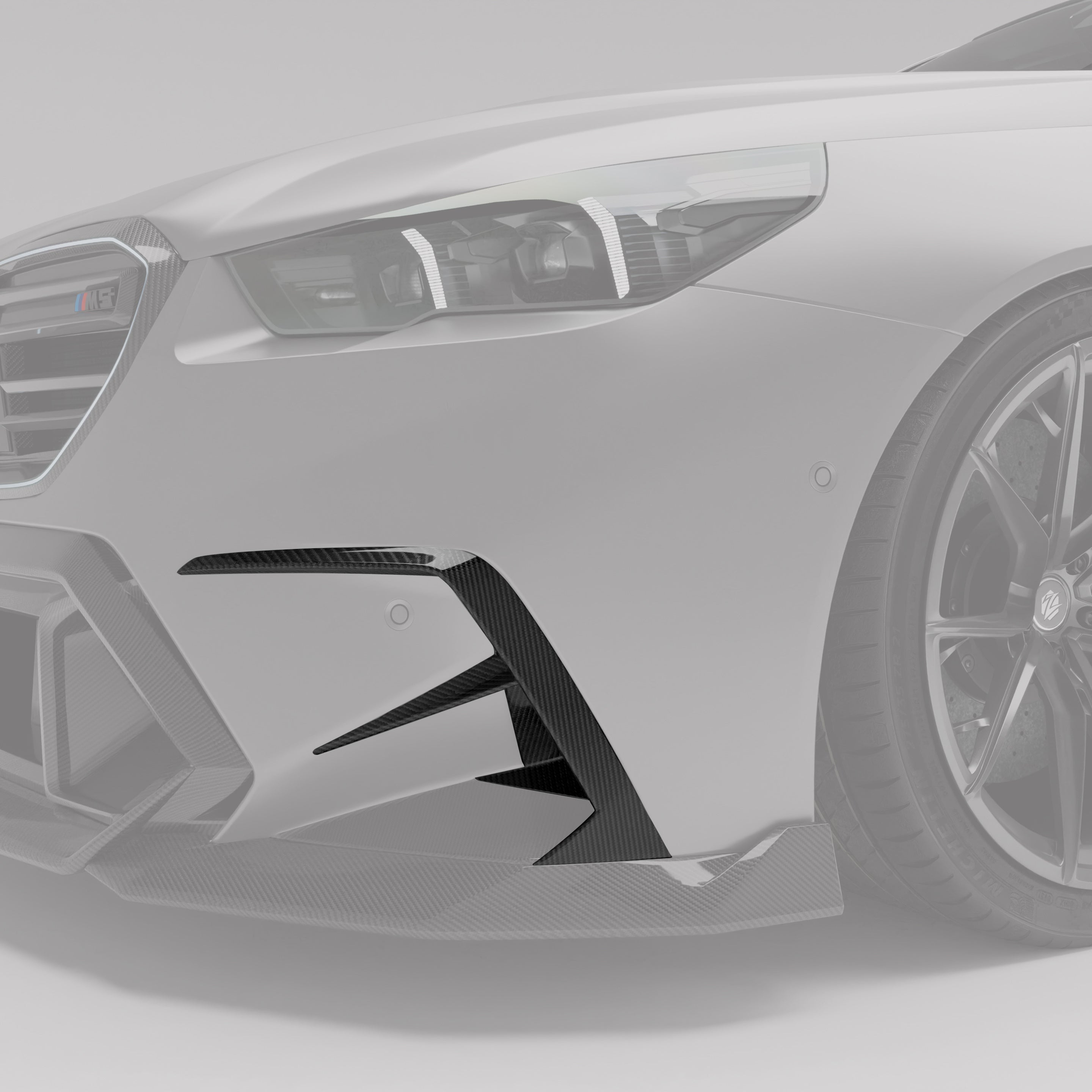 RevoZport Carbon Fiber Canards Compatible With BMW M5 G90