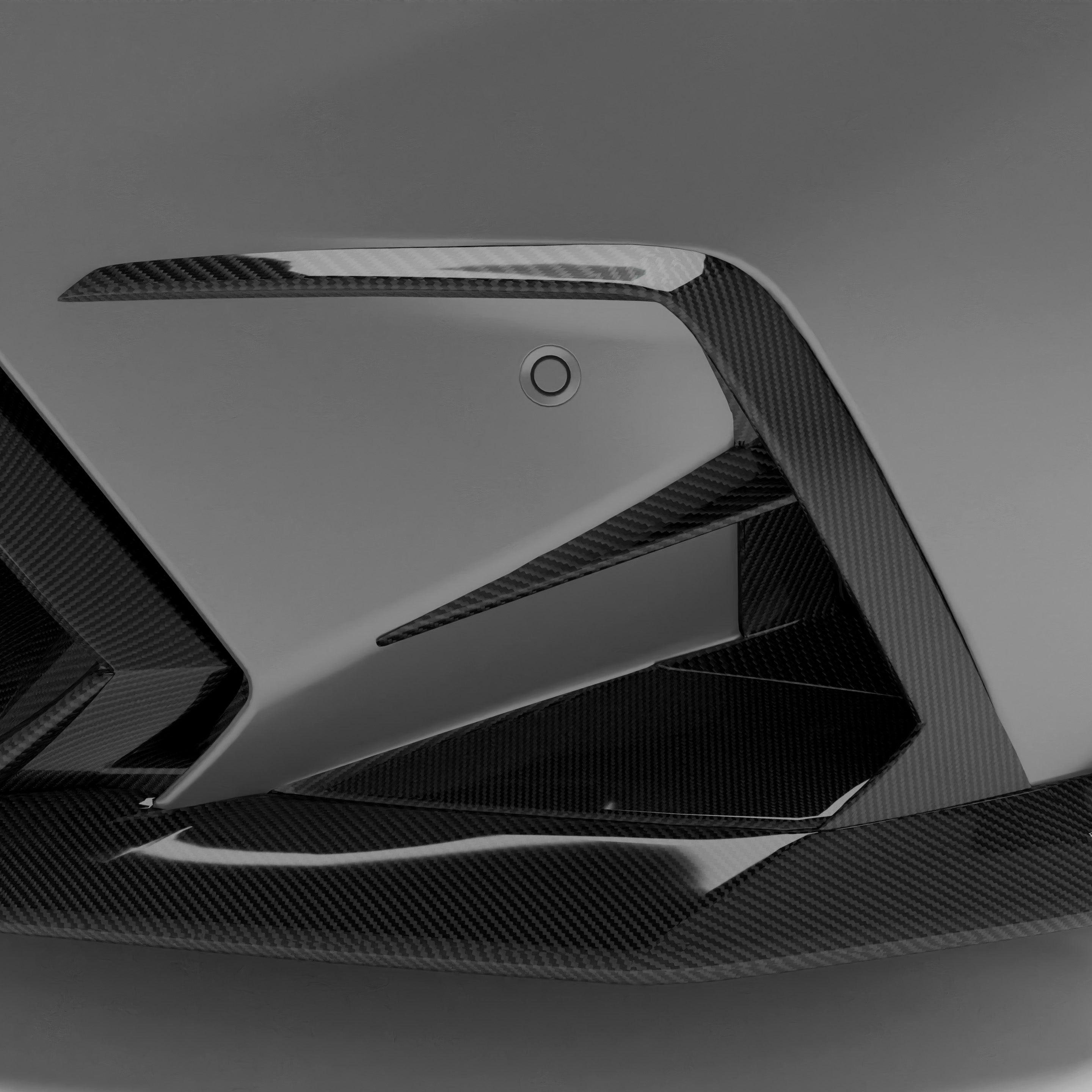 RevoZport Carbon Fiber Canards Compatible With BMW M5 G90