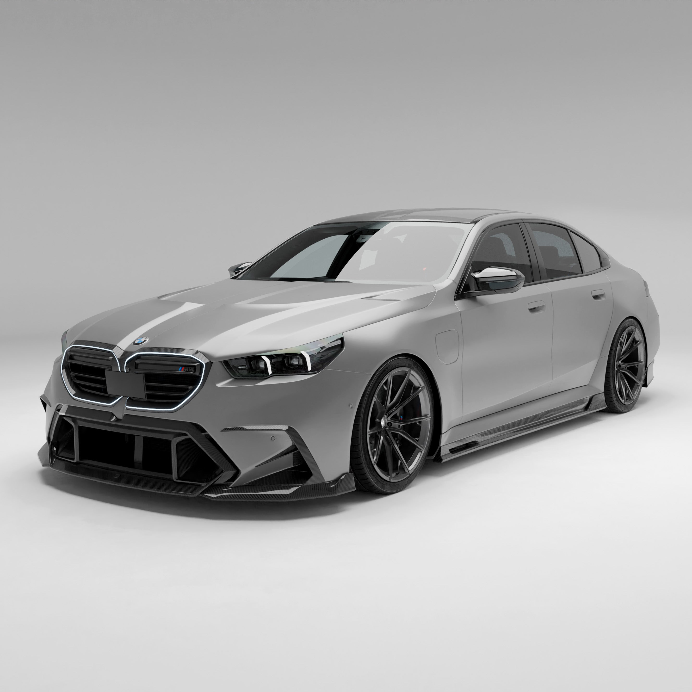 RevoZport Carbon Fiber Front Lip Compatible With BMW M5 G90
