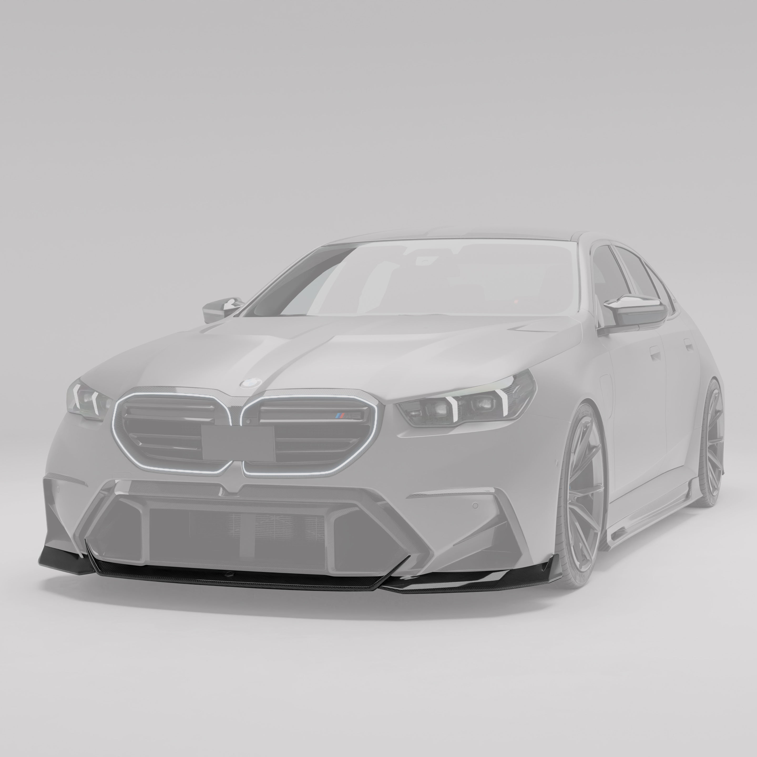 RevoZport Carbon Fiber Front Lip Compatible With BMW M5 G90
