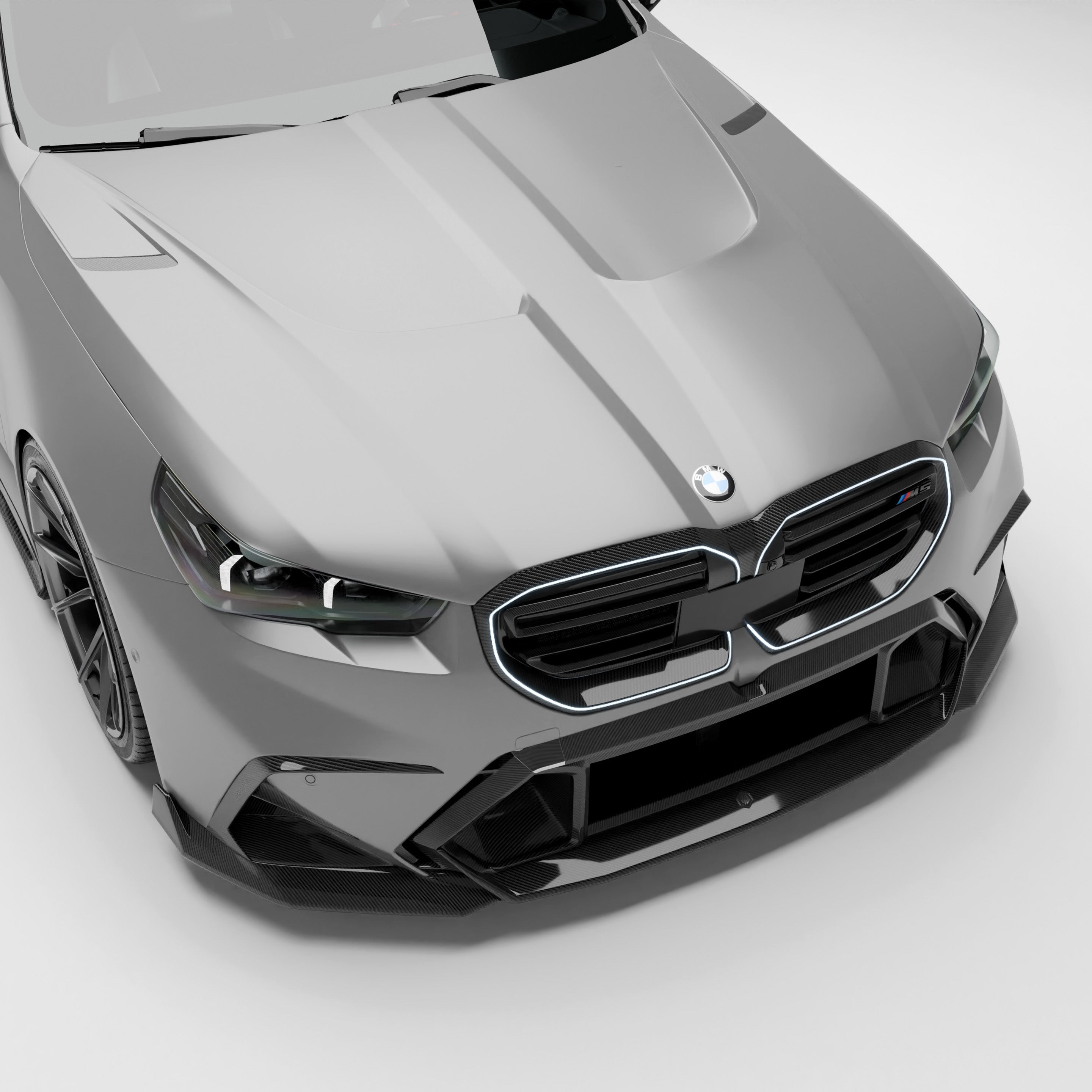 RevoZport Carbon Fiber Hood Compatible With BMW M5 G90
