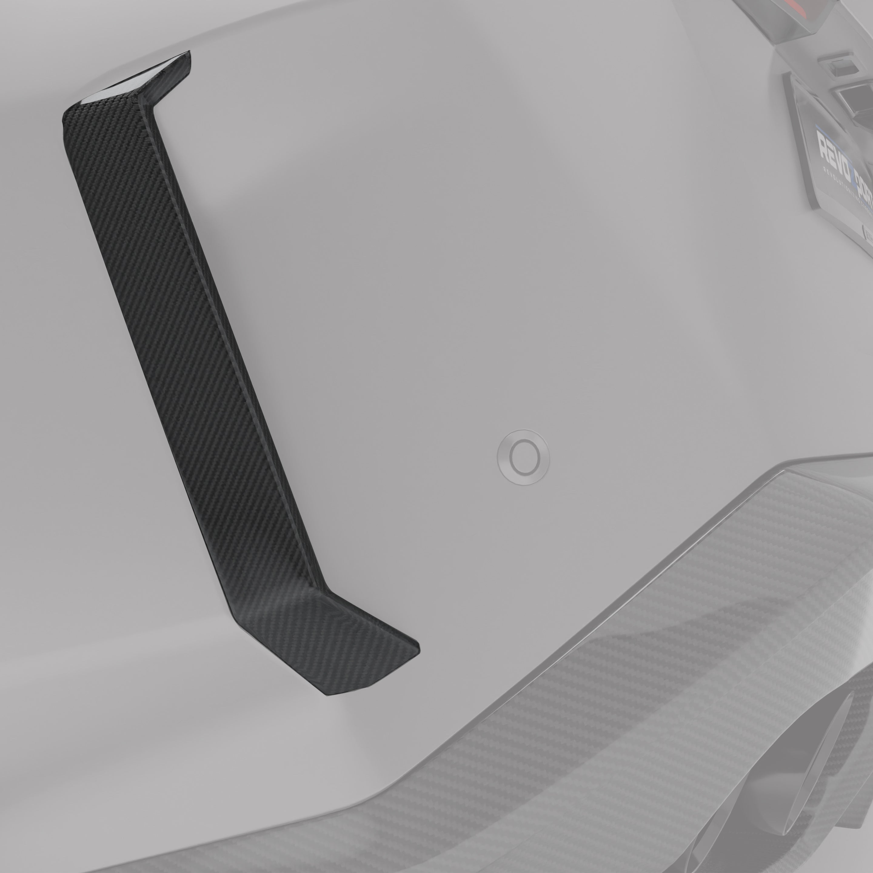 RevoZport Carbon Fiber Rear Canards Compatible With BMW M5 G90