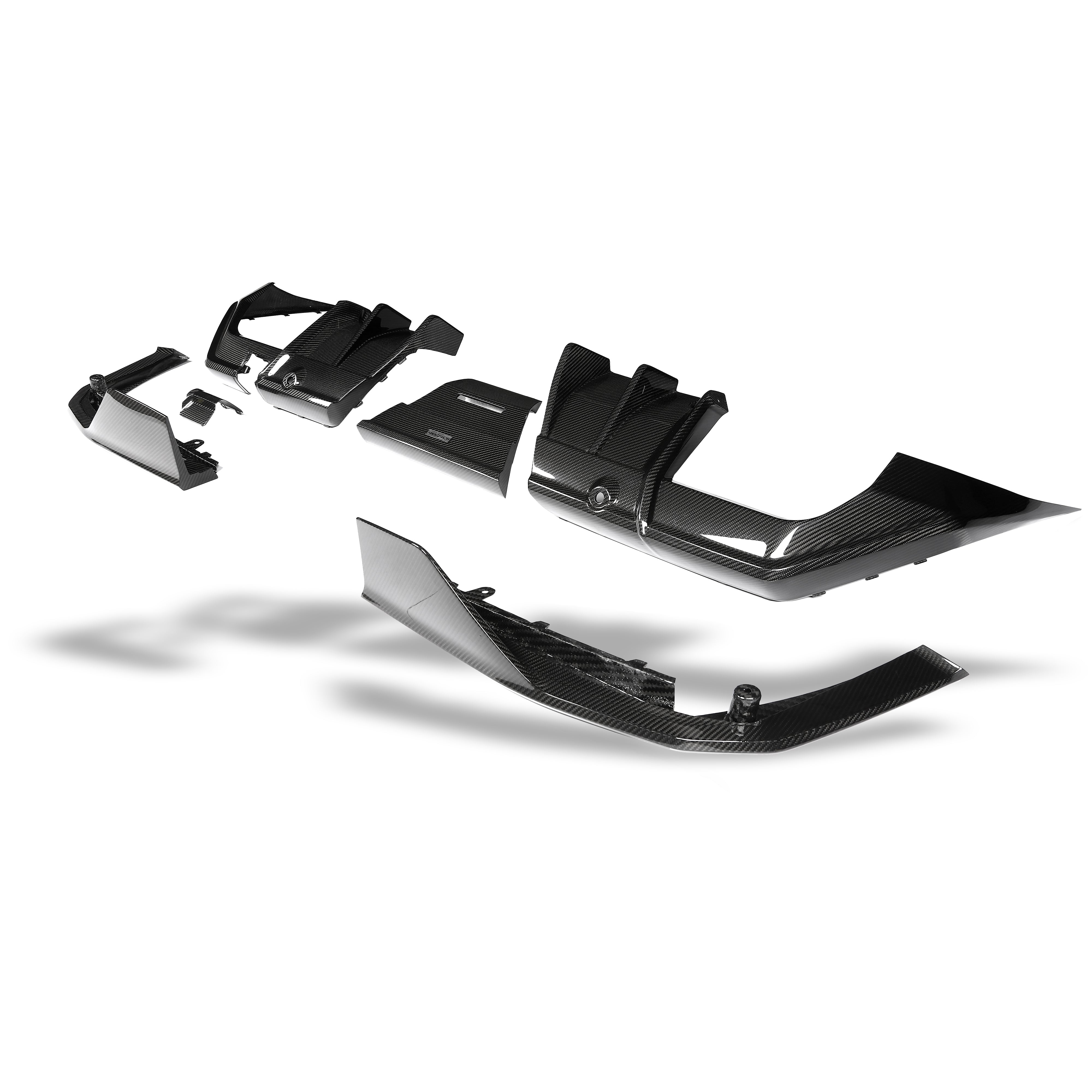 RevoZport Carbon Fiber Rear Diffuser Compatible With BMW M5 G90