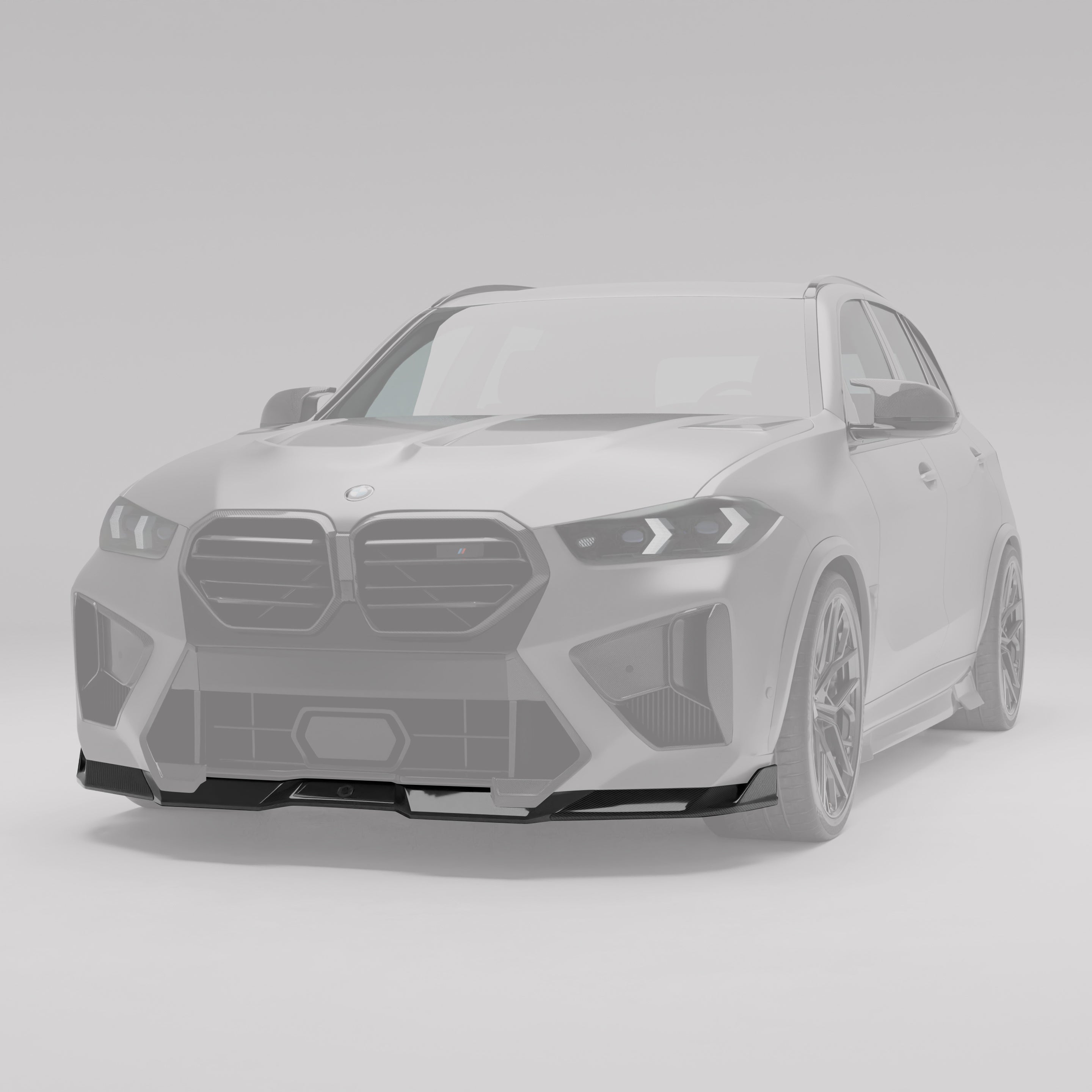 RevoZport Carbon Fiber Front Lip Compatible With BMW X5M F95 LCI