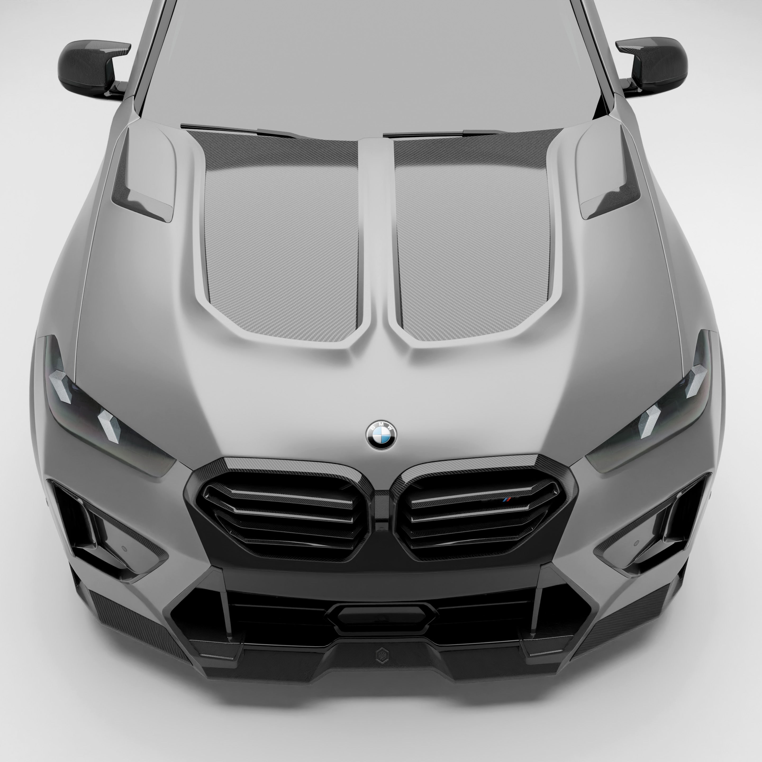 RevoZport Carbon Fiber Hood Compatible With BMW X5M F95 LCI