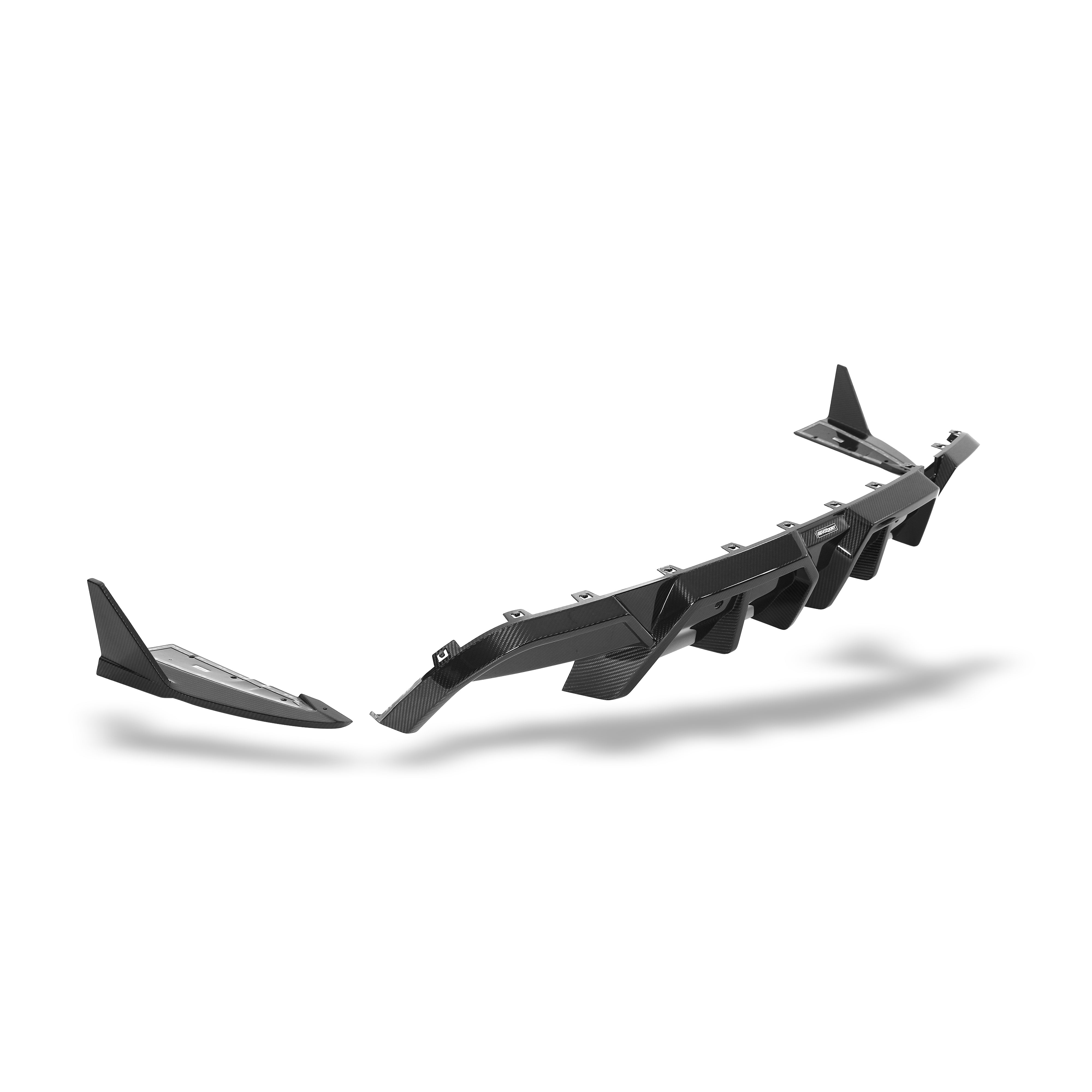 RevoZport Carbon Fiber Rear Diffuser Compatible With BMW X5M F95 LCI