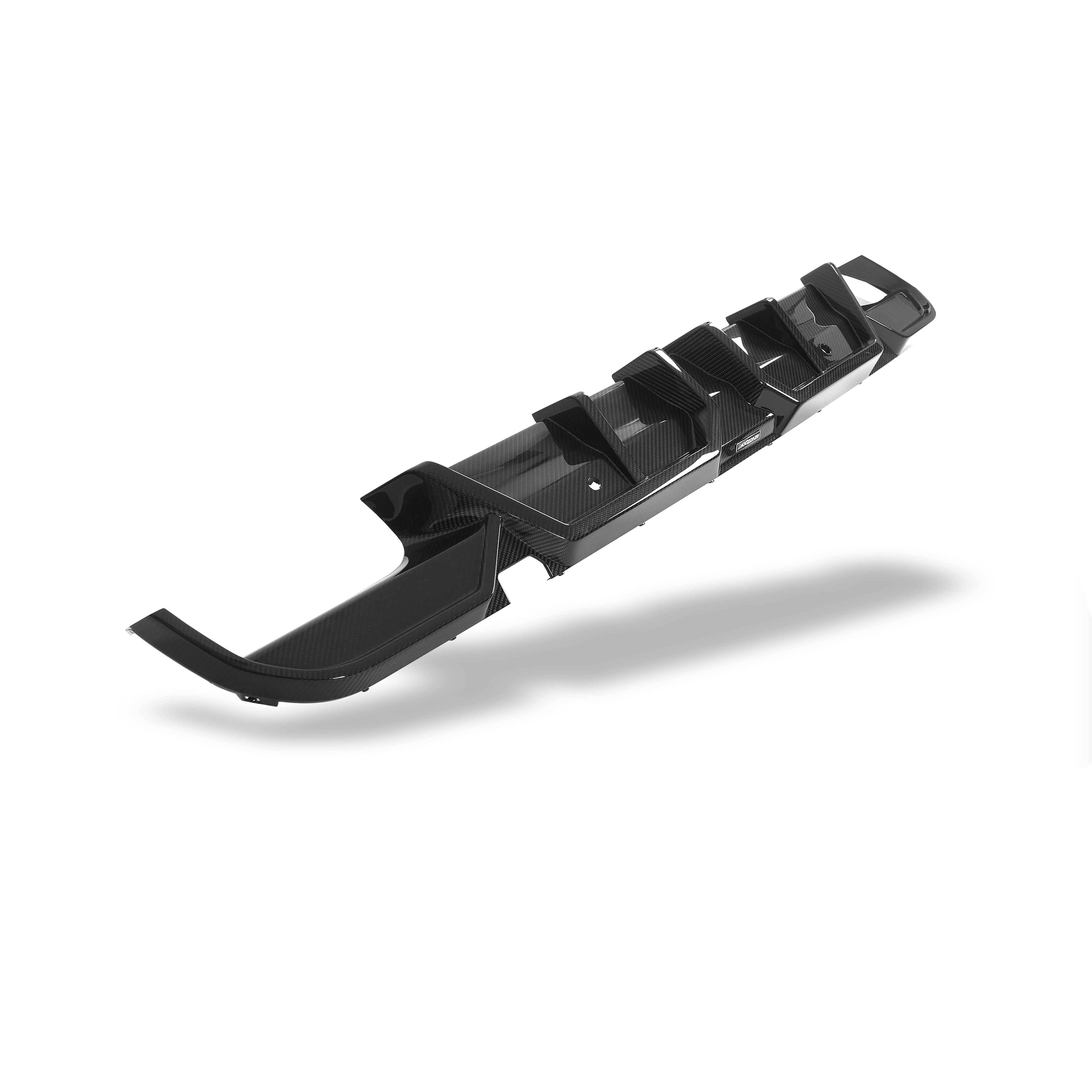 RevoZport Carbon Fiber Rear Diffuser Compatible With BMW X5M F95 LCI