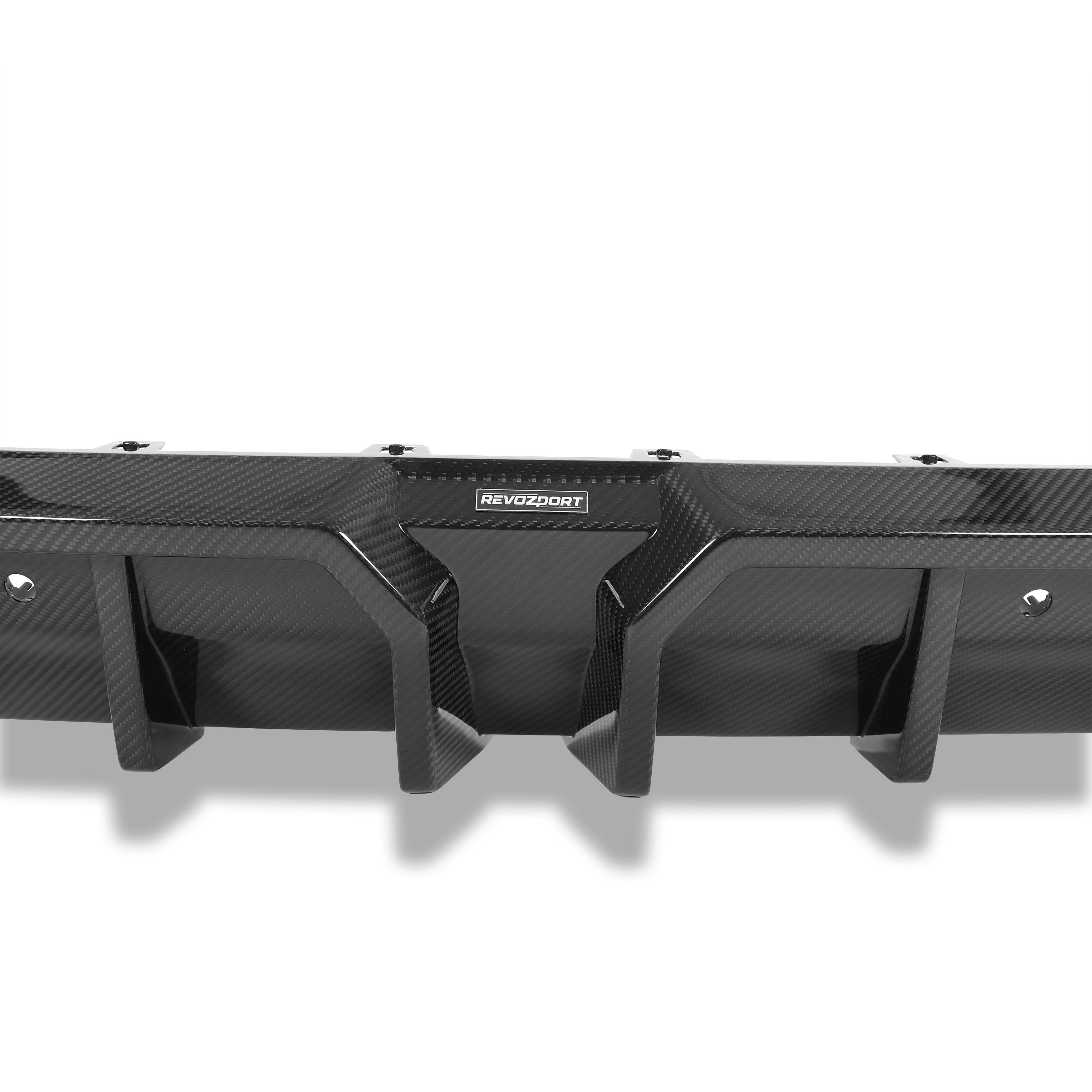 RevoZport Carbon Fiber Rear Diffuser Compatible With BMW X5M F95 LCI