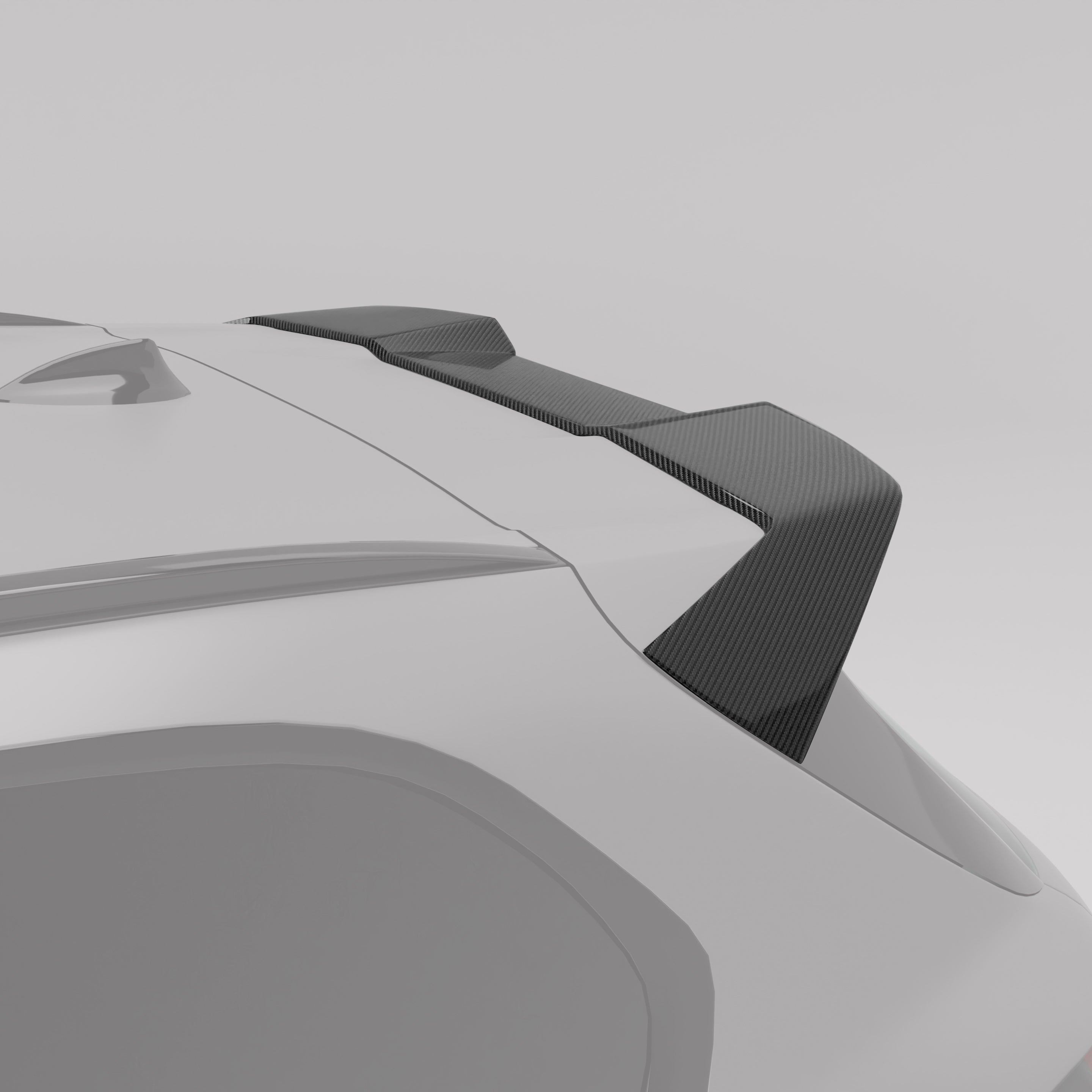 RevoZport Carbon Fiber Roof Spoiler Compatible With BMW X5M F95 LCI