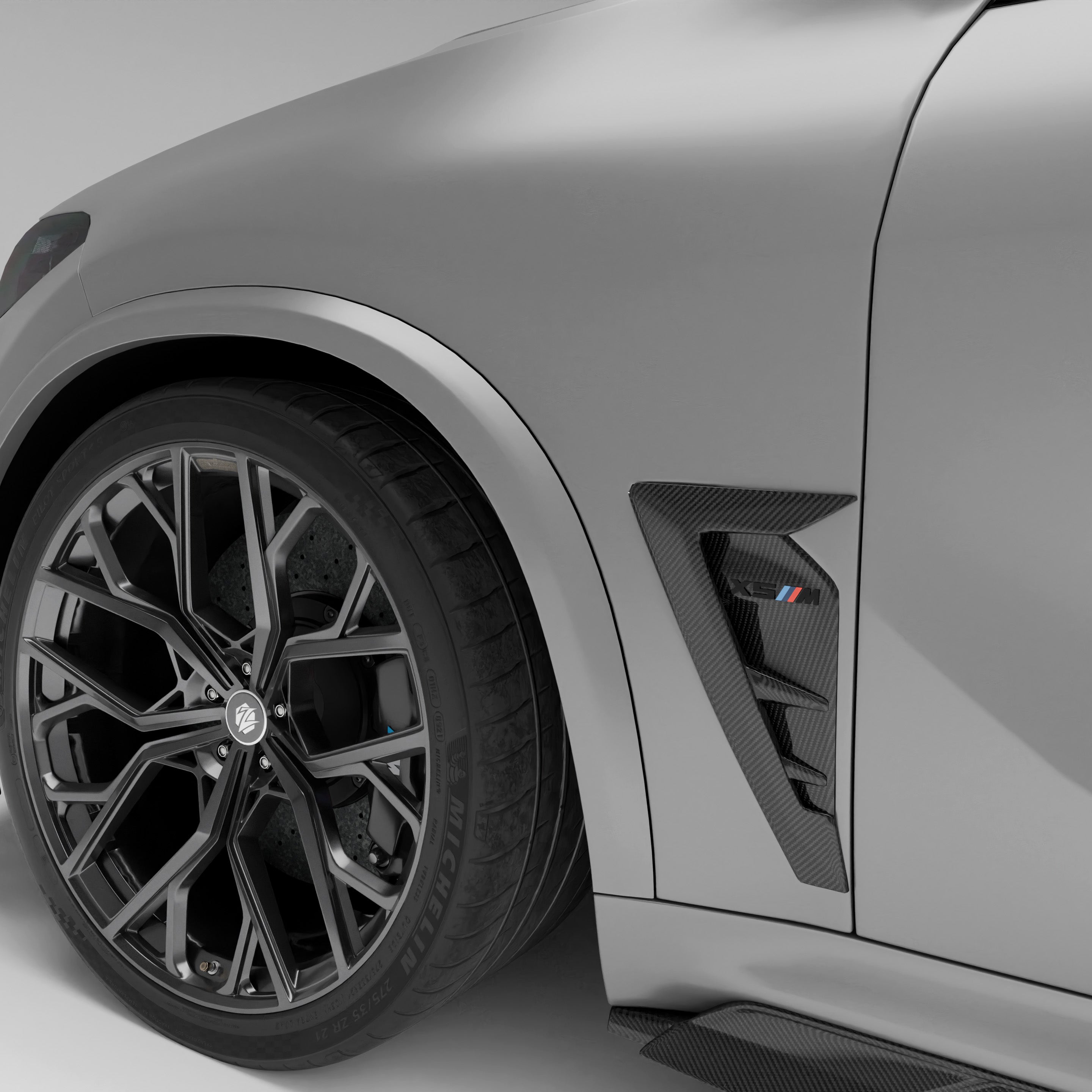 RevoZport Carbon Fiber Side Vents Compatible With BMW X5M F95 LCI