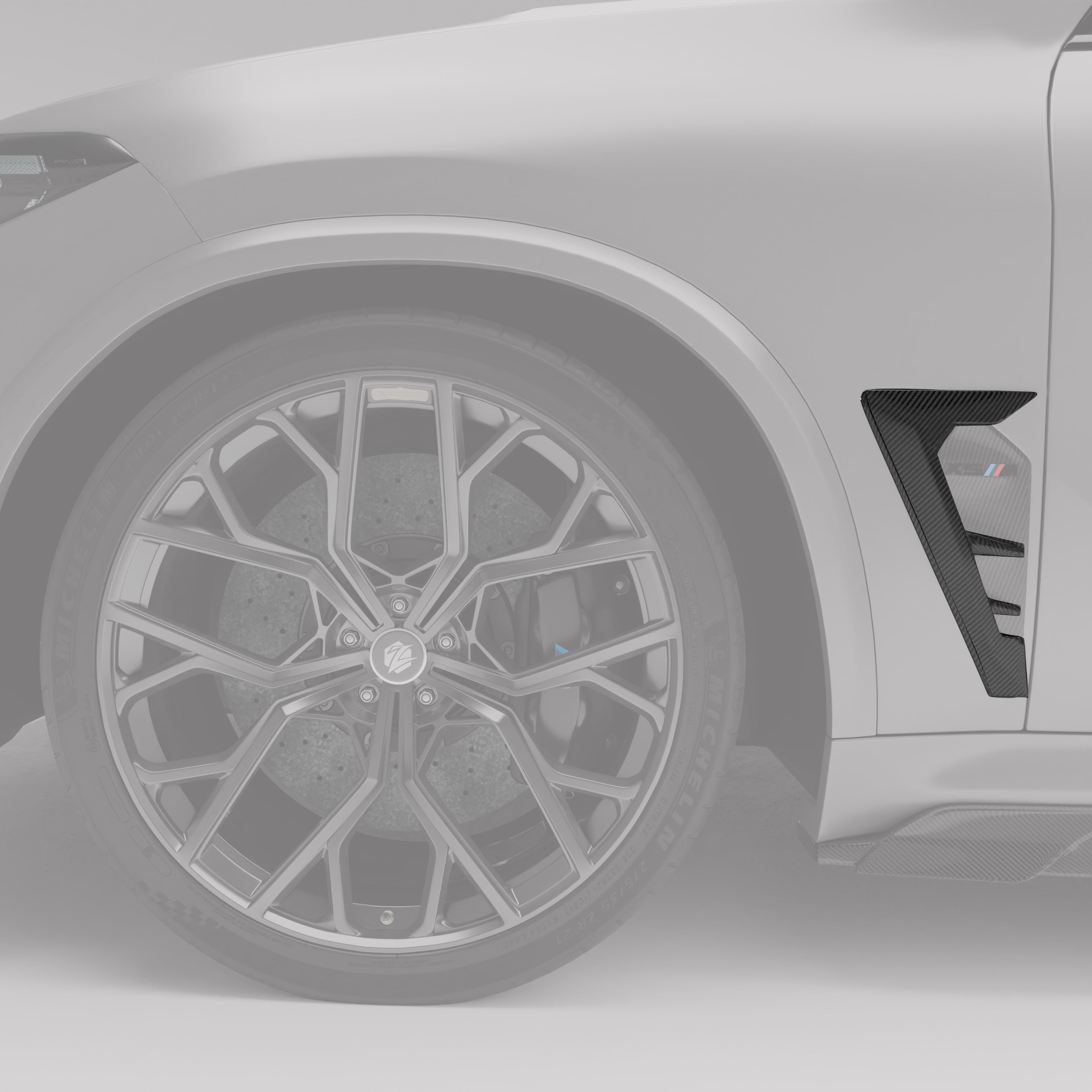 RevoZport Carbon Fiber Side Vents Compatible With BMW X5M F95 LCI