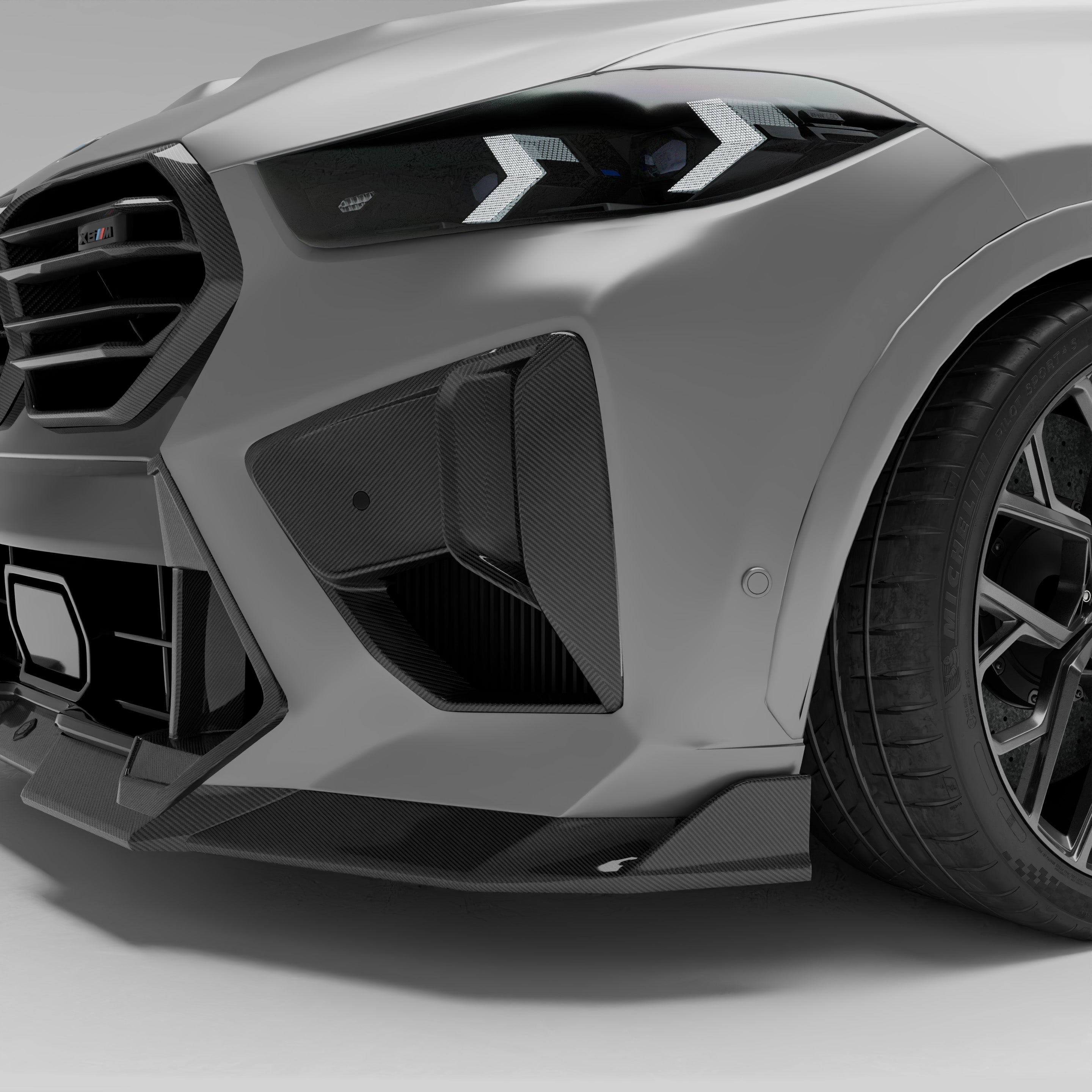 RevoZport Carbon Fiber Air Vents Compatible With BMW X6M F96 LCI