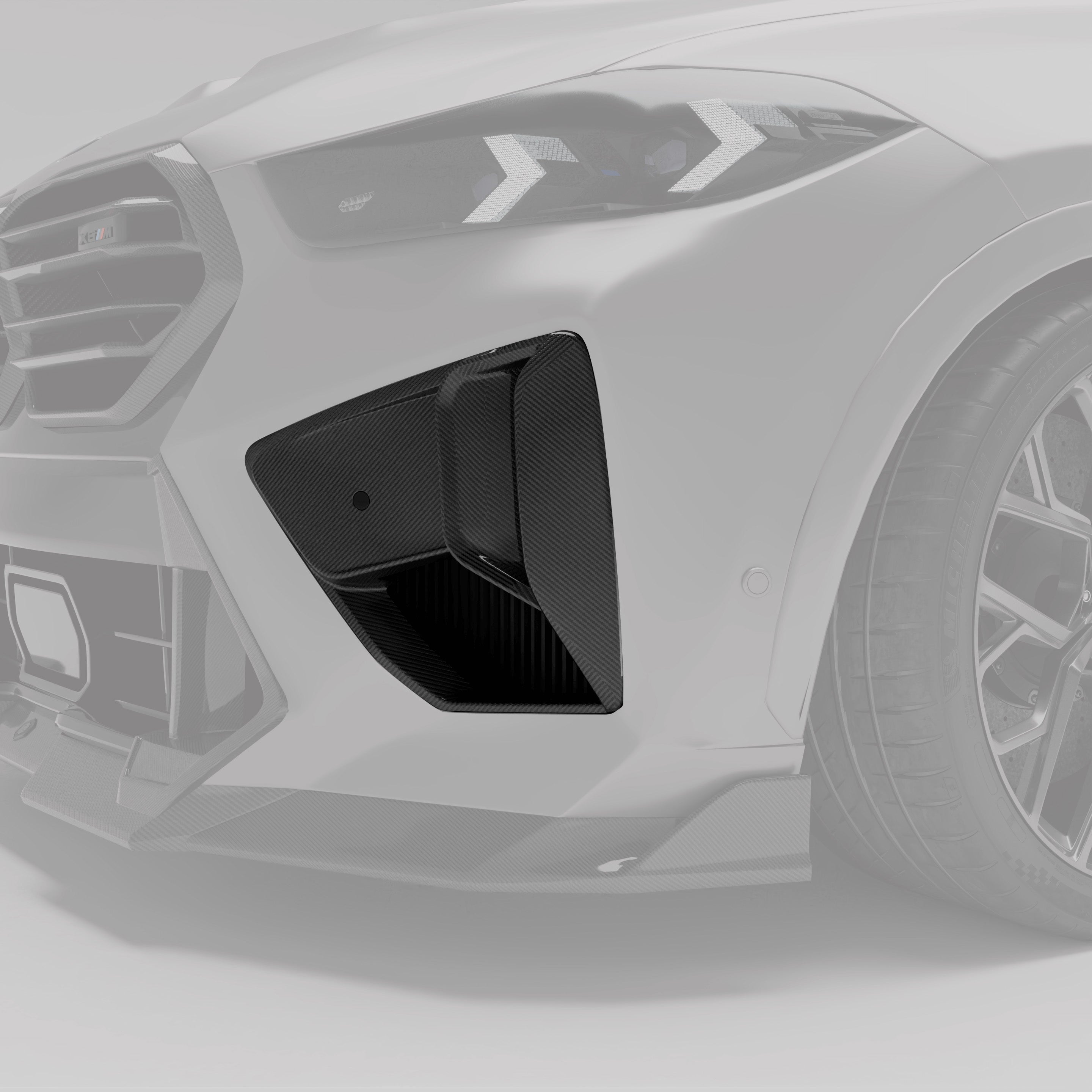 RevoZport Carbon Fiber Air Vents Compatible With BMW X6M F96 LCI