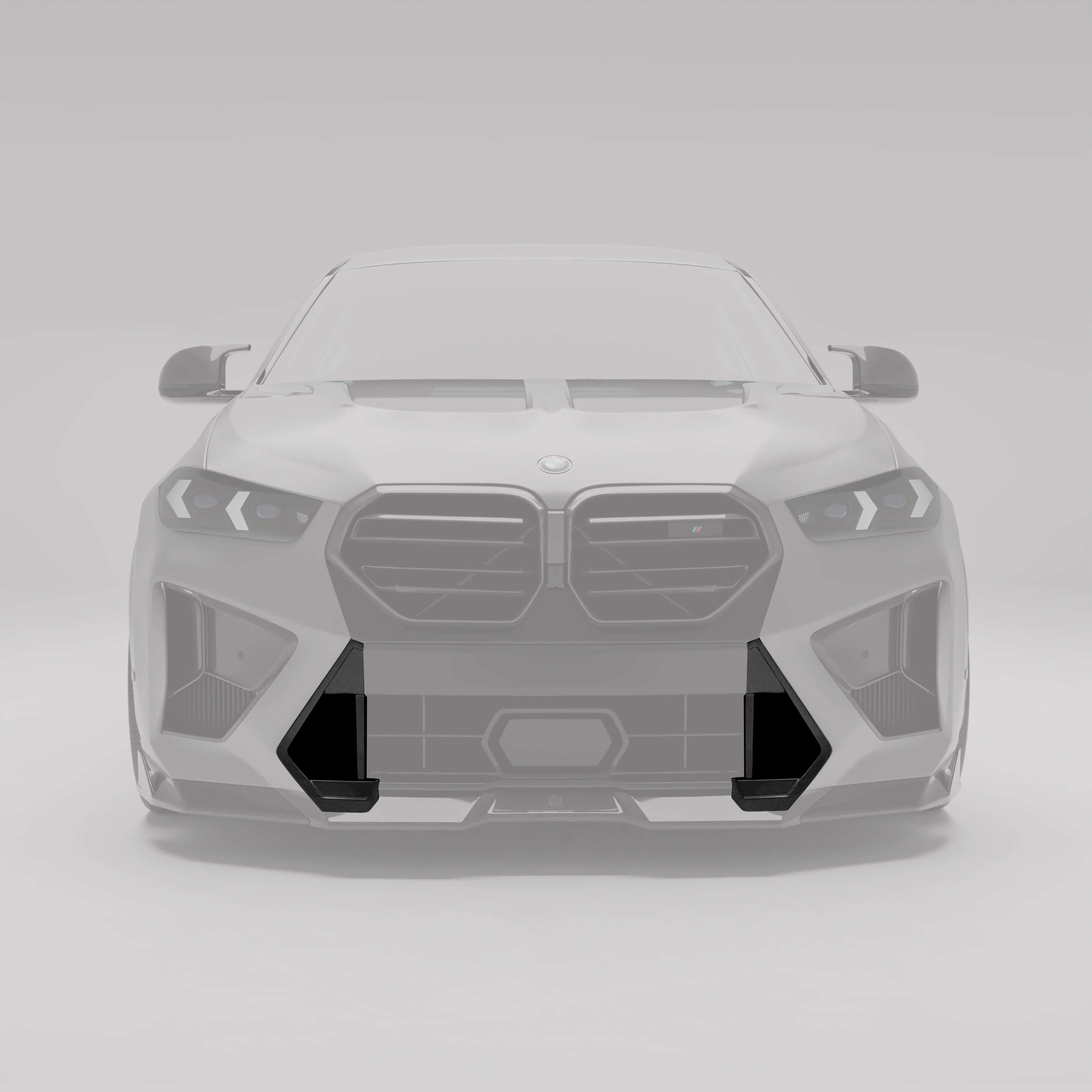 RevoZport Carbon Fiber Front Vents Compatible With BMW X6M F96 LCI