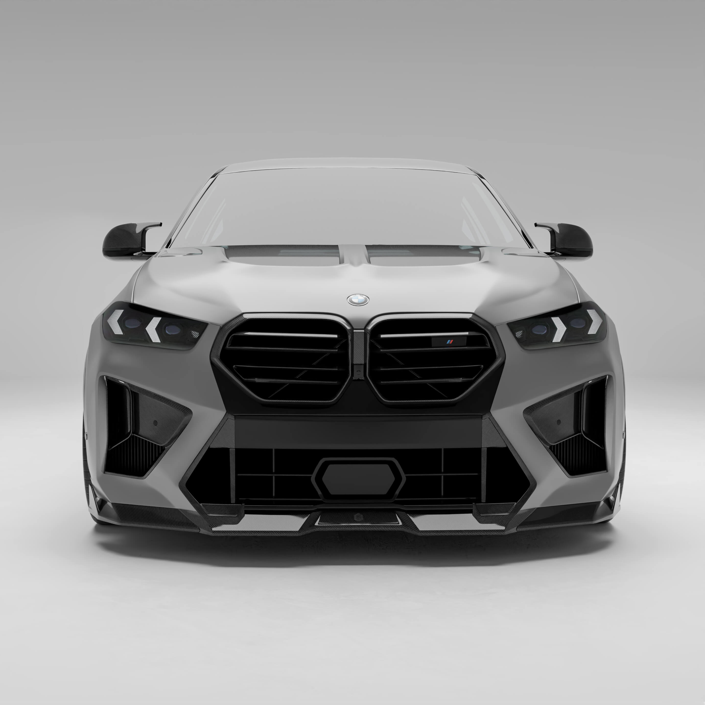 RevoZport Carbon Fiber Front Vents Compatible With BMW X6M F96 LCI
