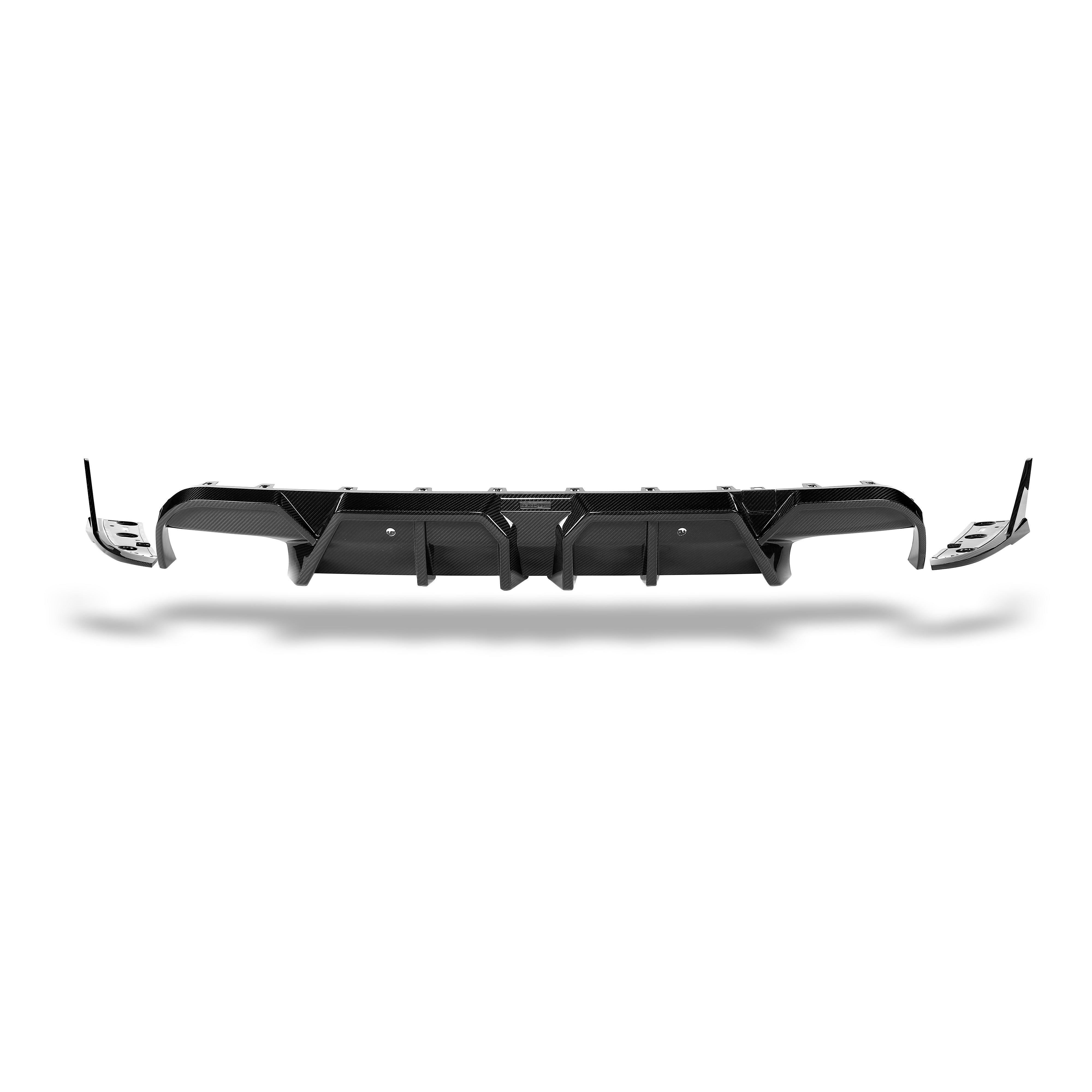 RevoZport Carbon Fiber Rear Diffuser Compatible With BMW X6M F96 LCI