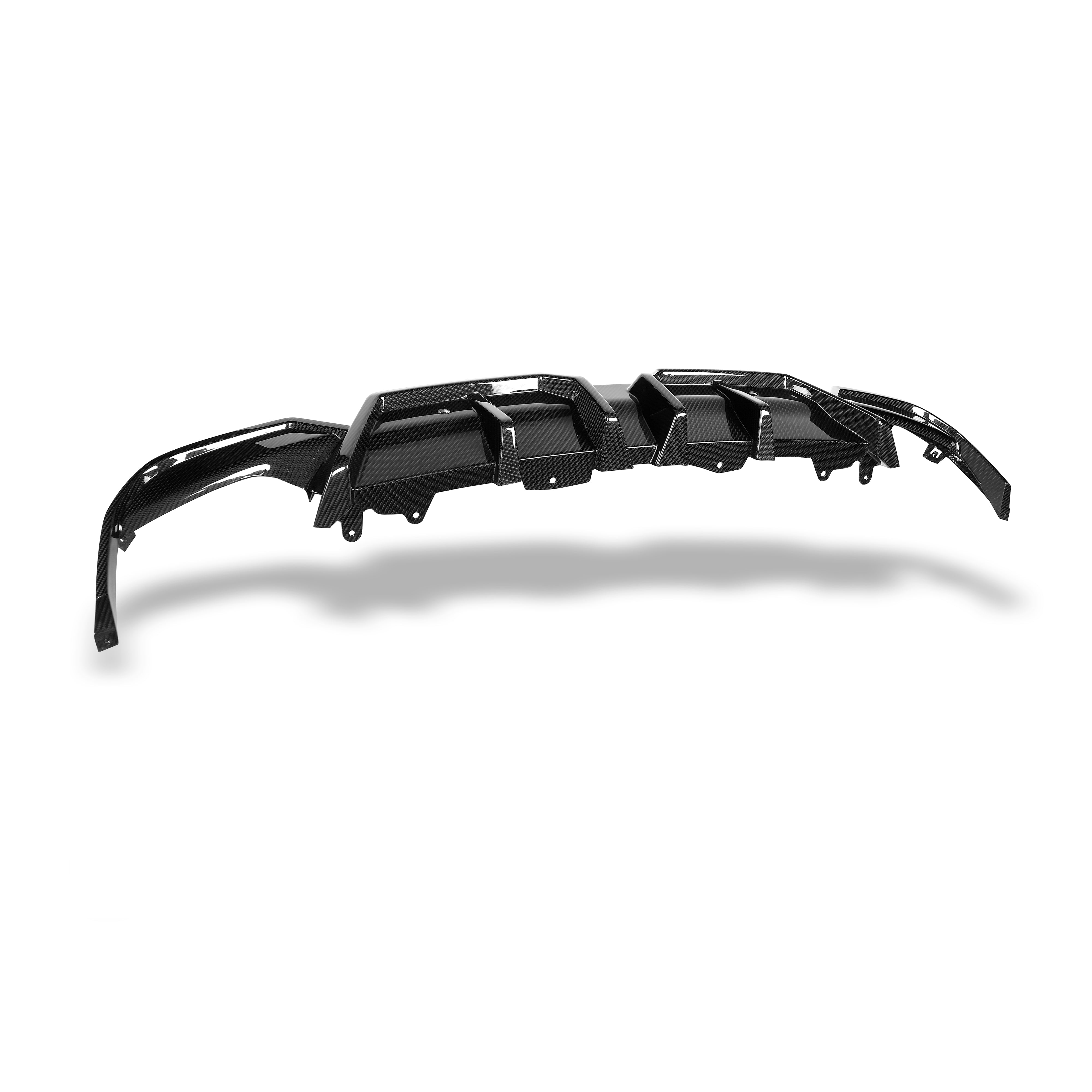 RevoZport Carbon Fiber Rear Diffuser Compatible With BMW X6M F96 LCI