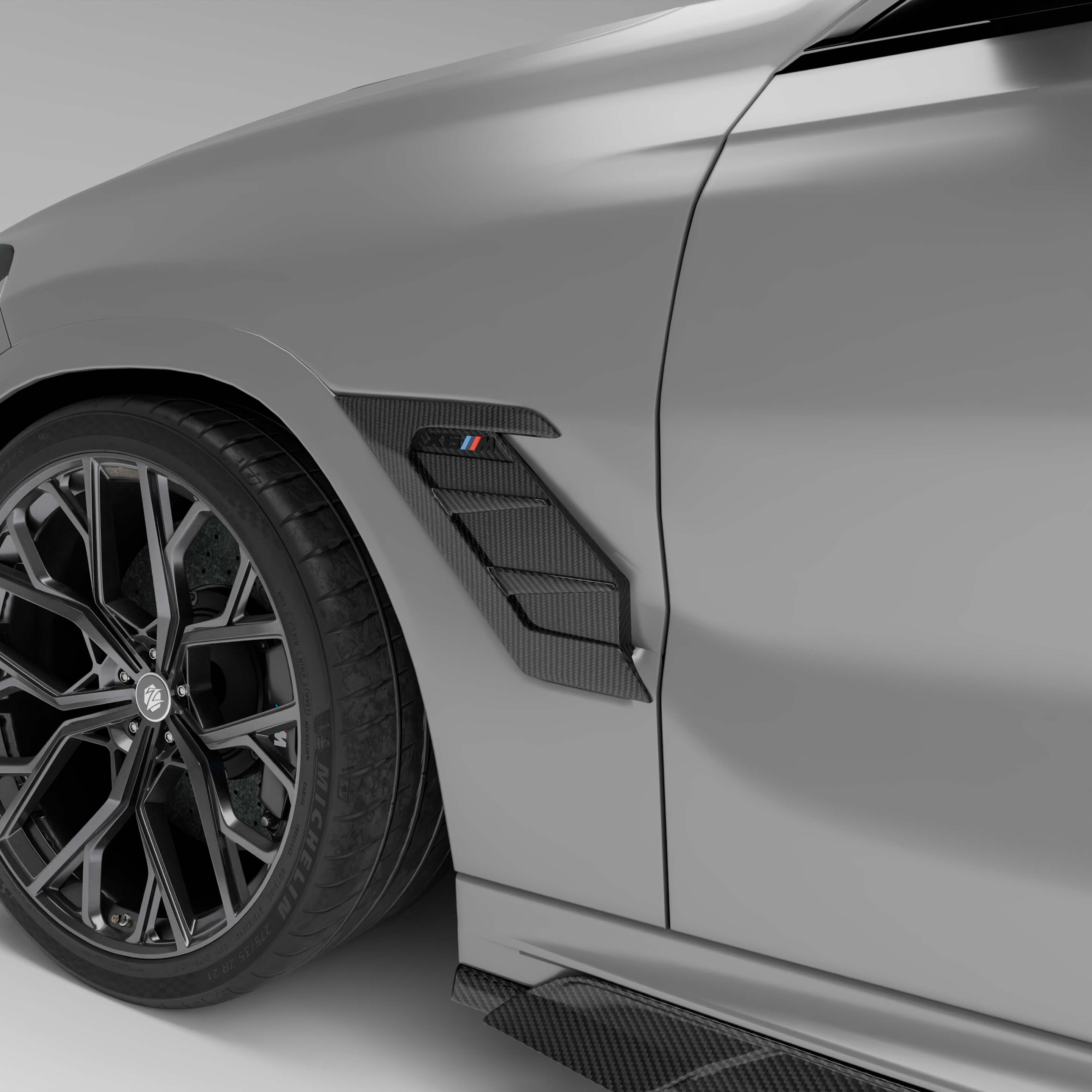 RevoZport Carbon Fiber Side Vents Compatible With BMW X6M F96 LCI
