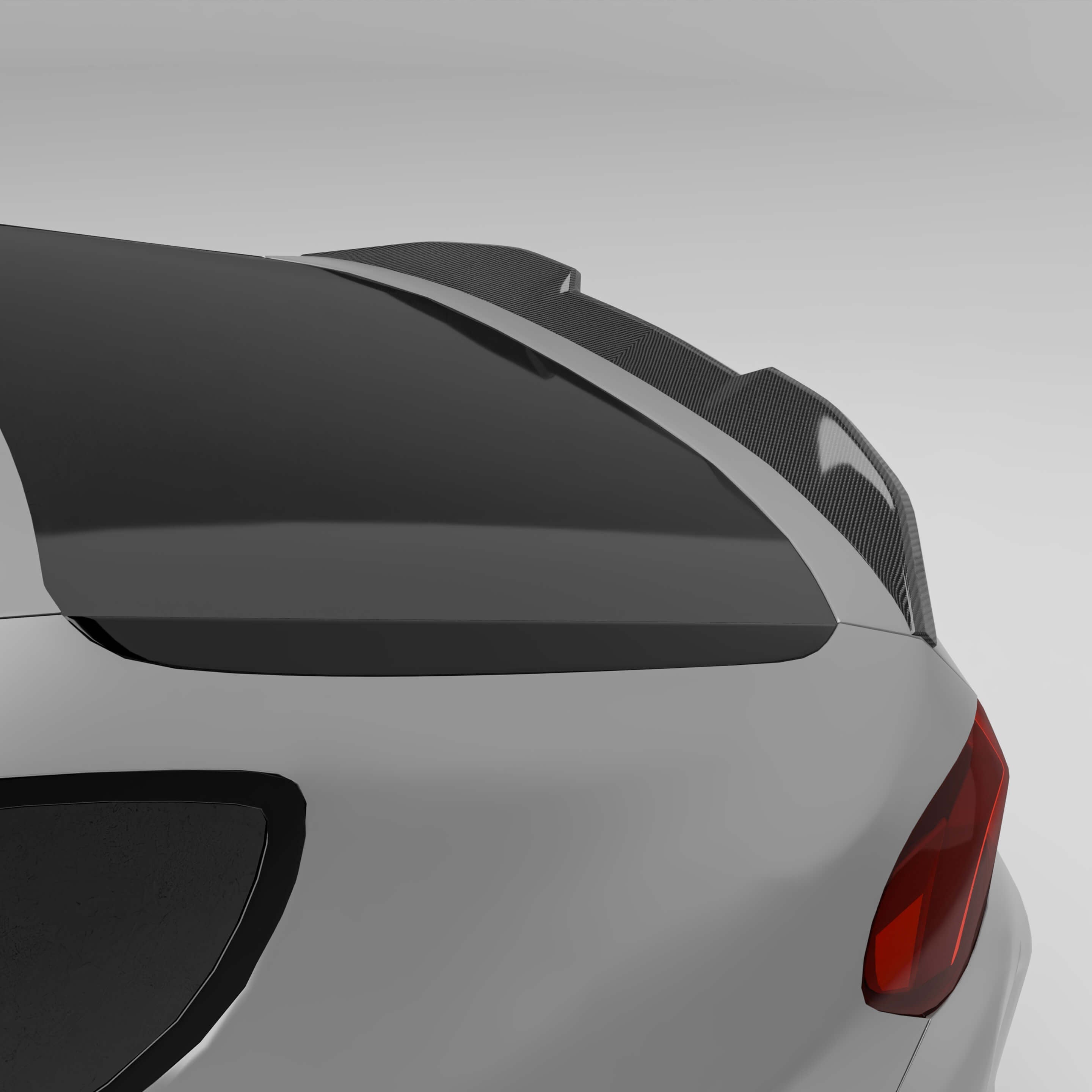 RevoZport Carbon Fiber Spoiler Compatible With BMW X6M F96 LCI