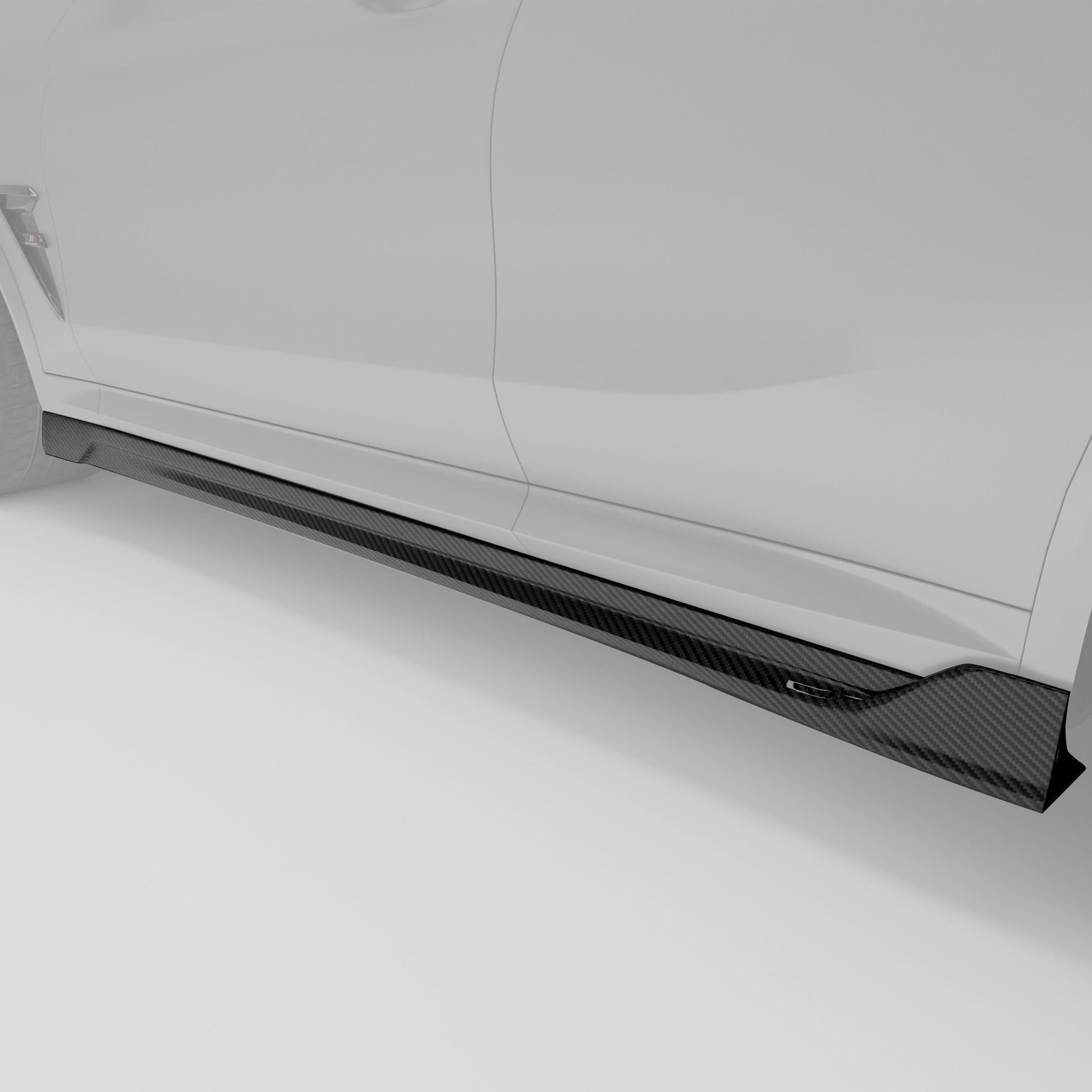 RevoZport Carbon Fiber Side Skirts Compatible With BMW X3M F97 LCI