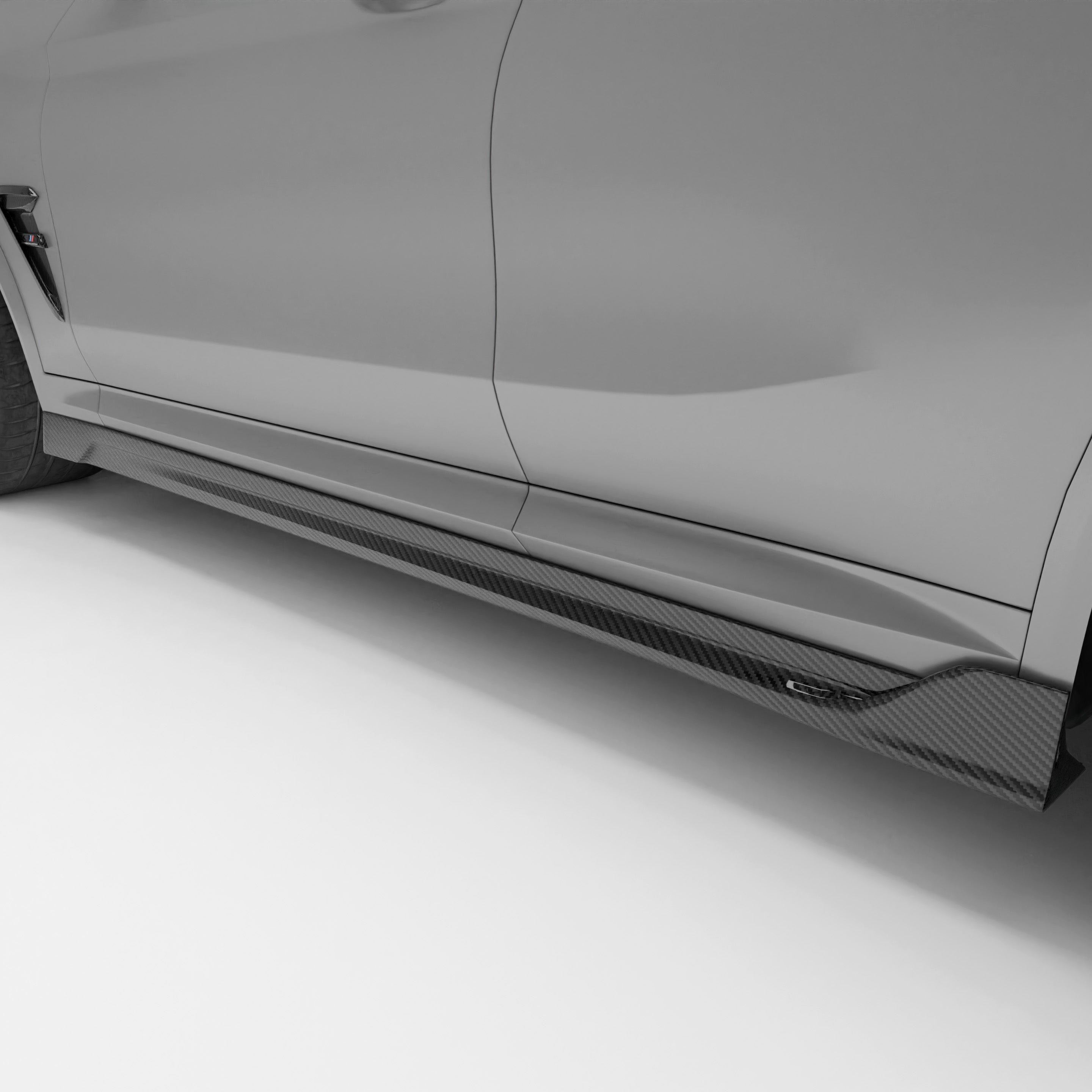 RevoZport Carbon Fiber Side Skirts Compatible With BMW X3M F97 LCI