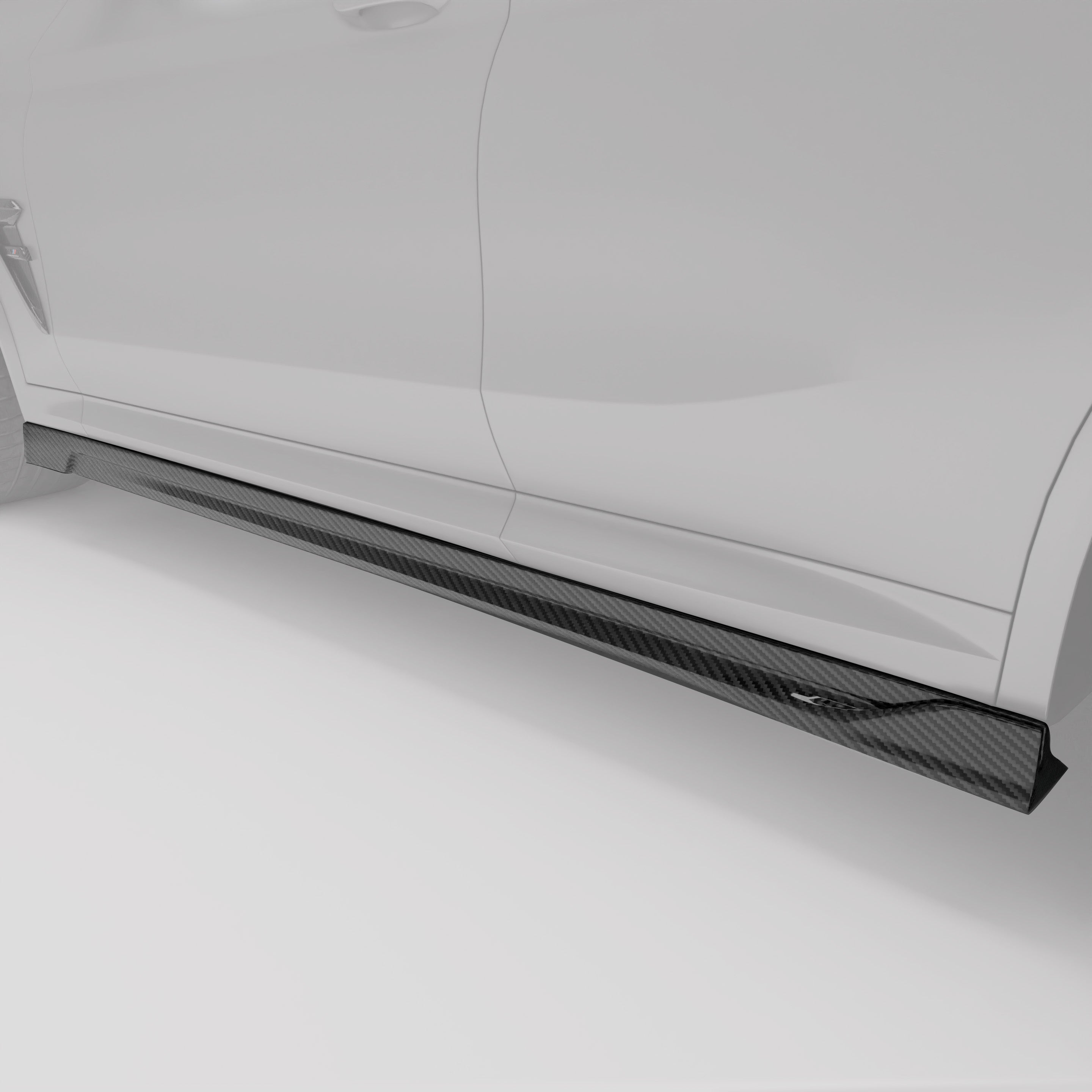 RevoZport Carbon Fiber Side Skirts Compatible With BMW X4M F98 LCI