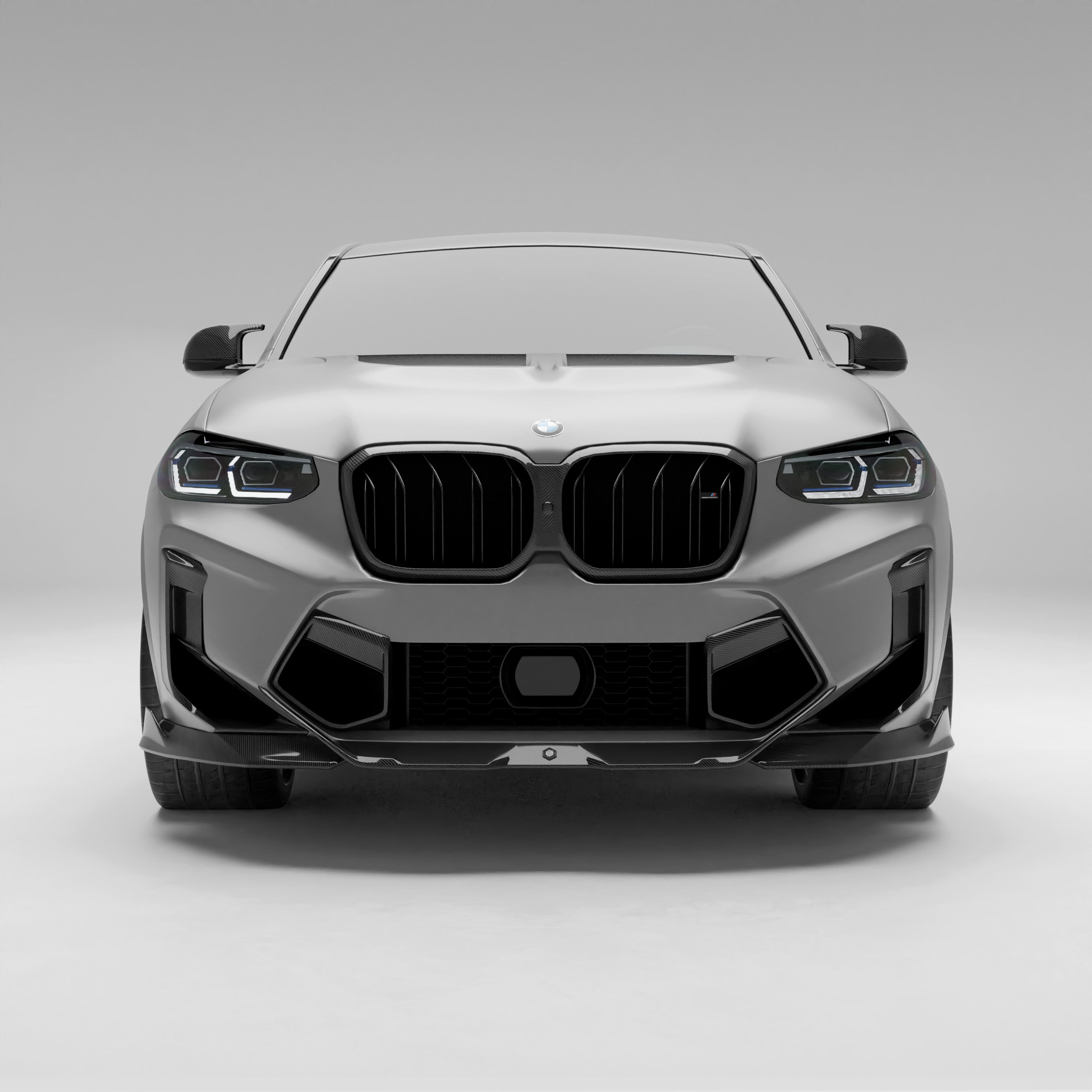 RevoZport Carbon Fiber Front Bumper Vents Compatible With BMW X4M F98 LCI