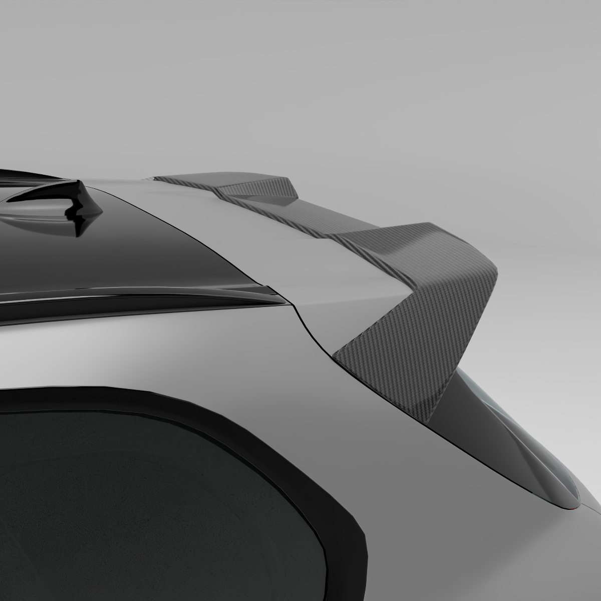 RevoZport Carbon Fiber Roof Spoiler Compatible With BMW X5M F95 PRE LCI