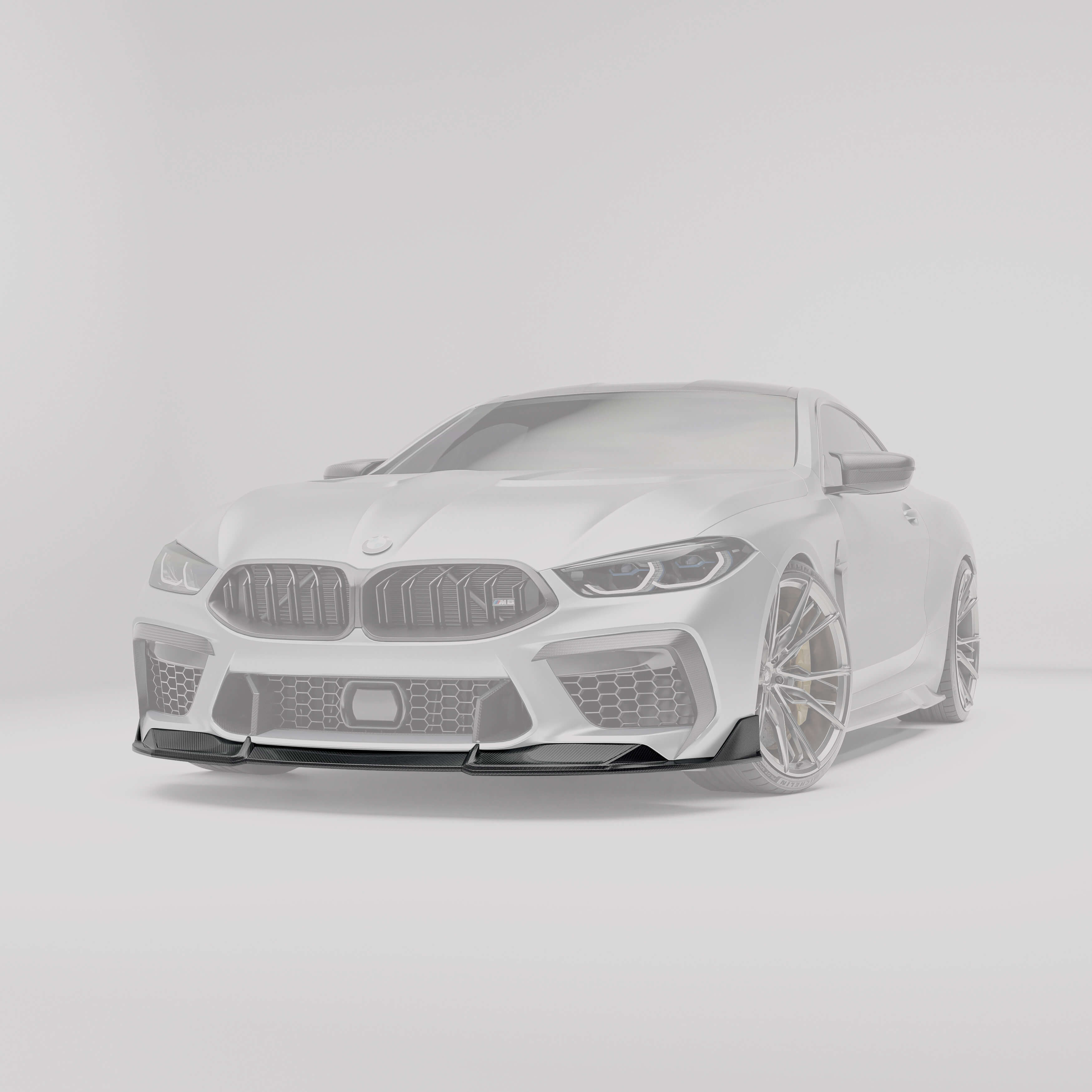 RevoZport Carbon Fiber Front Lip Compatible With BMW M8 F91 F92 F93
