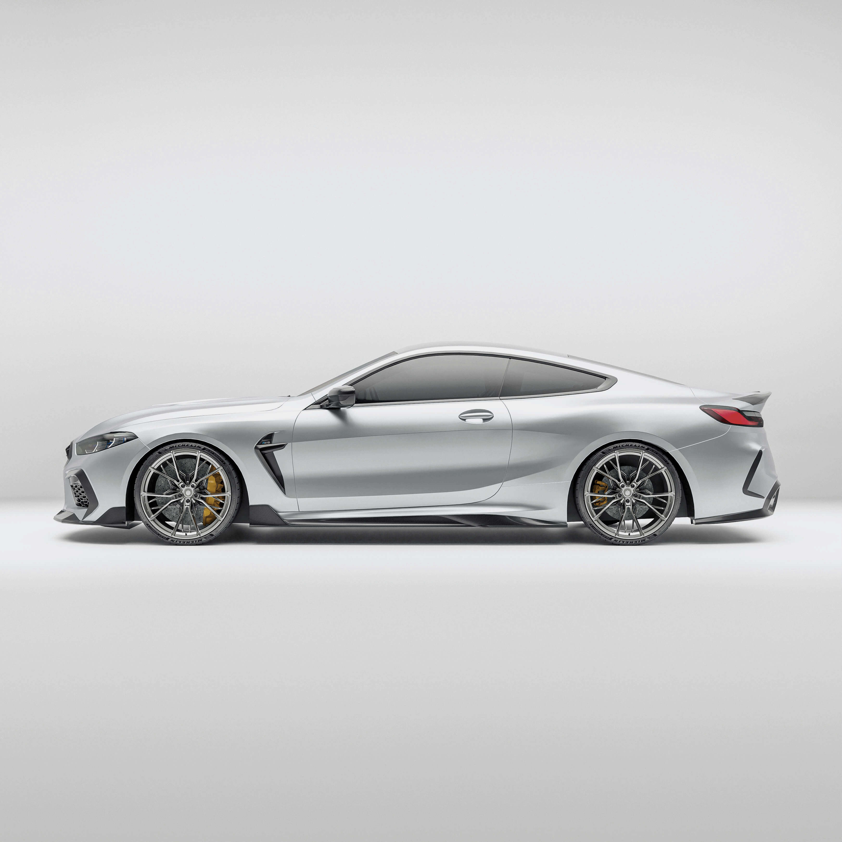 RevoZport Carbon Fiber Side Skirts Compatible With BMW M8 F91 F92 G14 G15