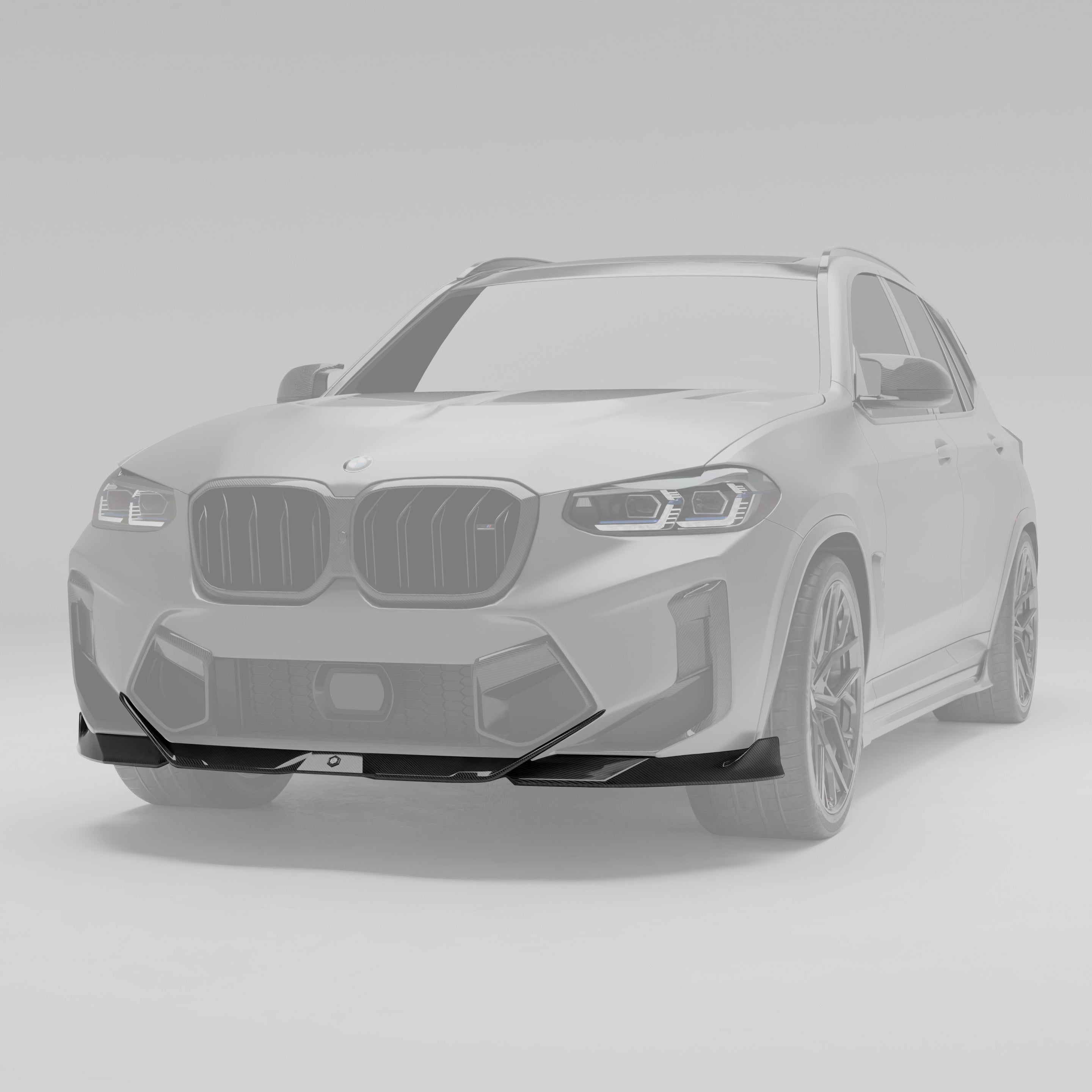 RevoZport Carbon Fiber Front Lip Compatible With BMW X3M F97 LCI