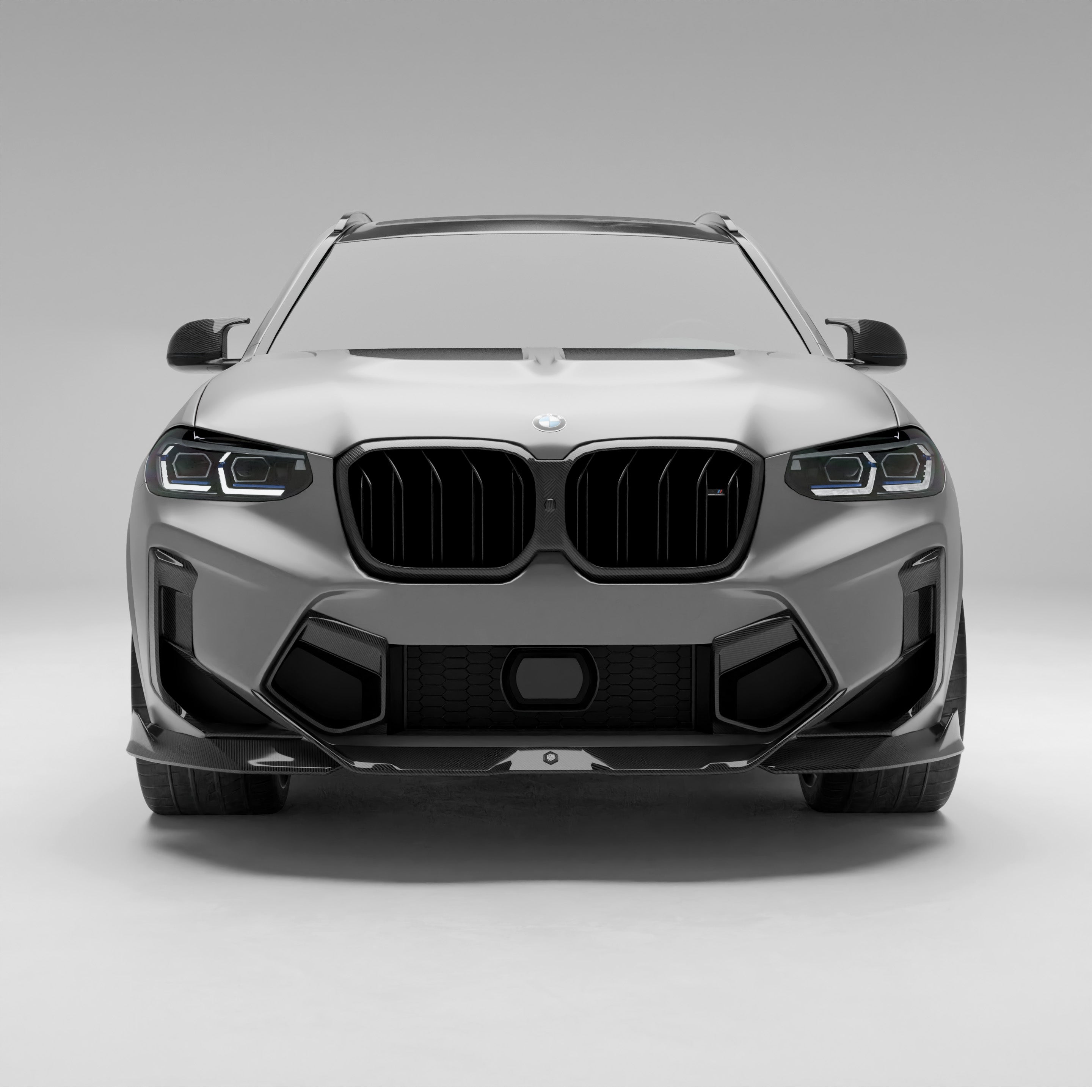 RevoZport Carbon Fiber Front Bumper Vents Compatible With BMW X3M F97 LCI