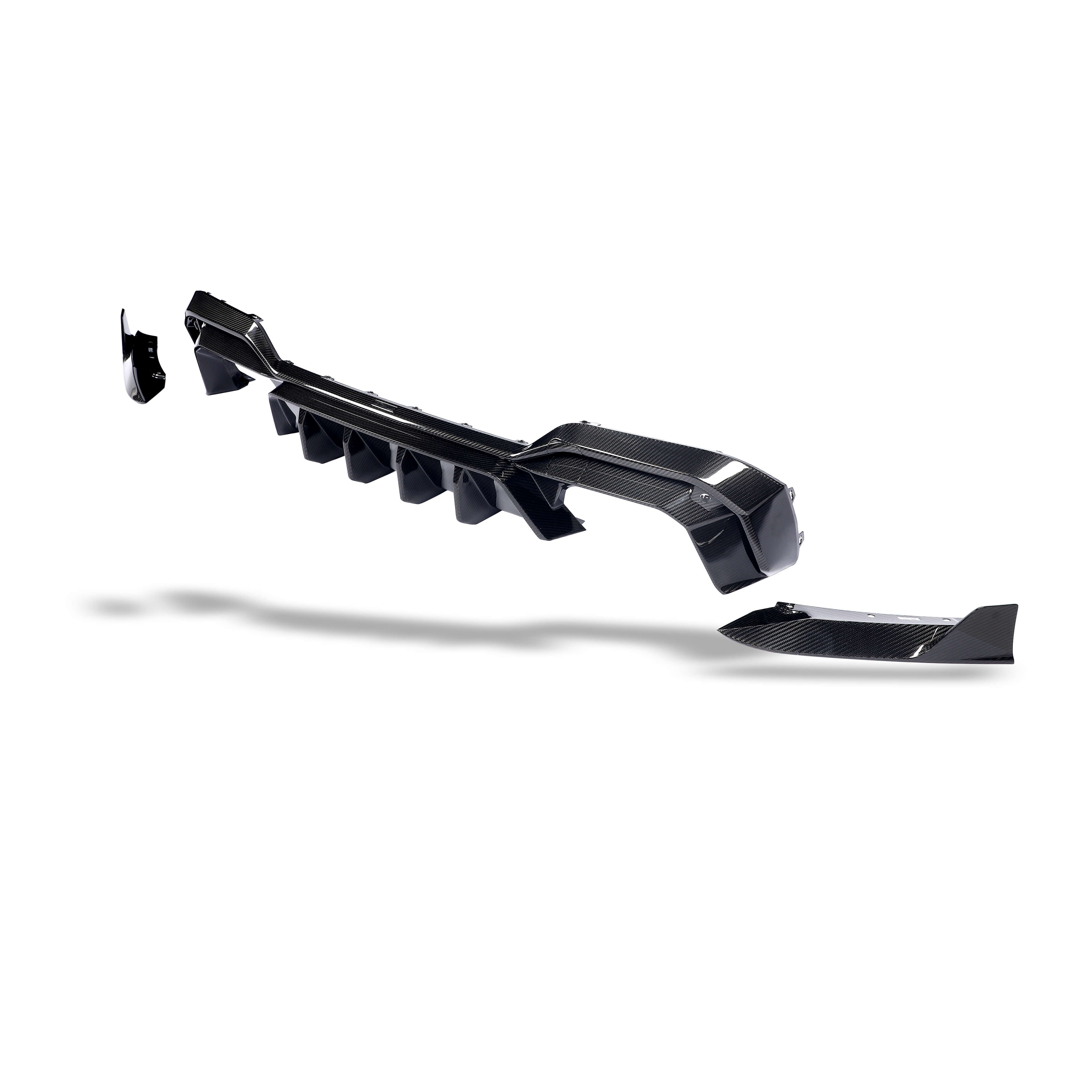 RevoZport Carbon Fiber Rear Diffuser Compatible With BMW X3M F97 LCI