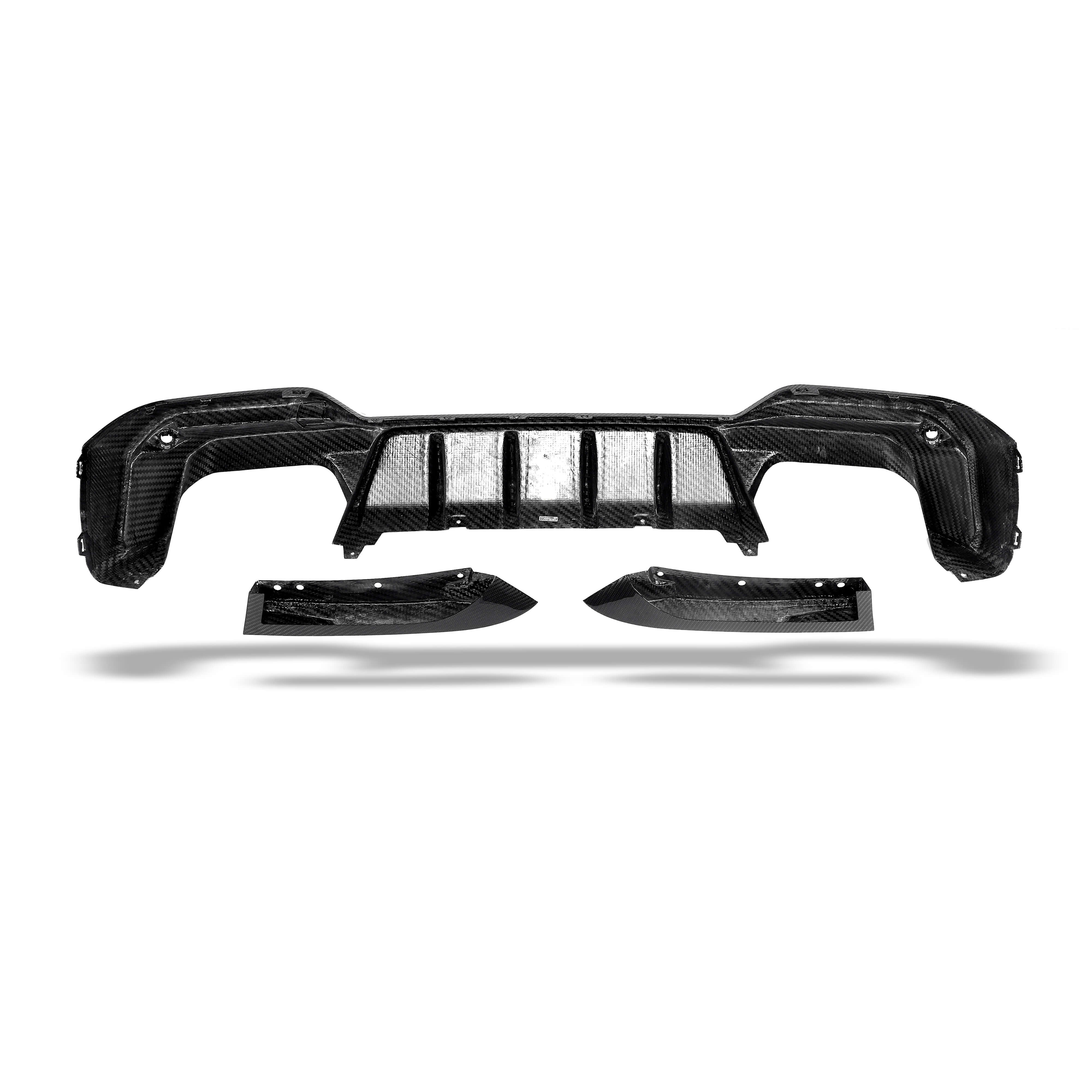 RevoZport Carbon Fiber Rear Diffuser Compatible With BMW X3M F97 LCI