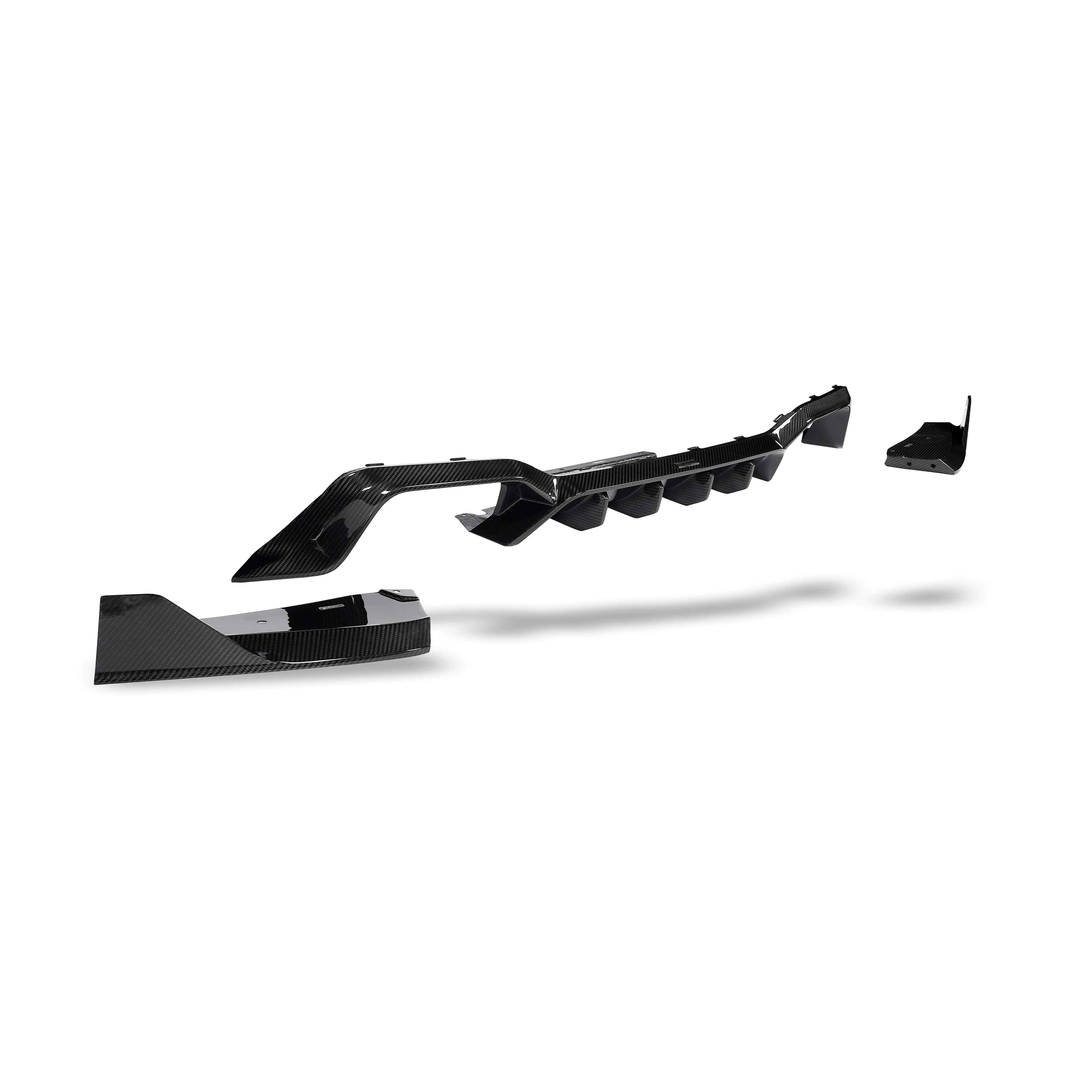 RevoZport Carbon Fiber Rear Diffuser Compatible With BMW X4M F98 LCI