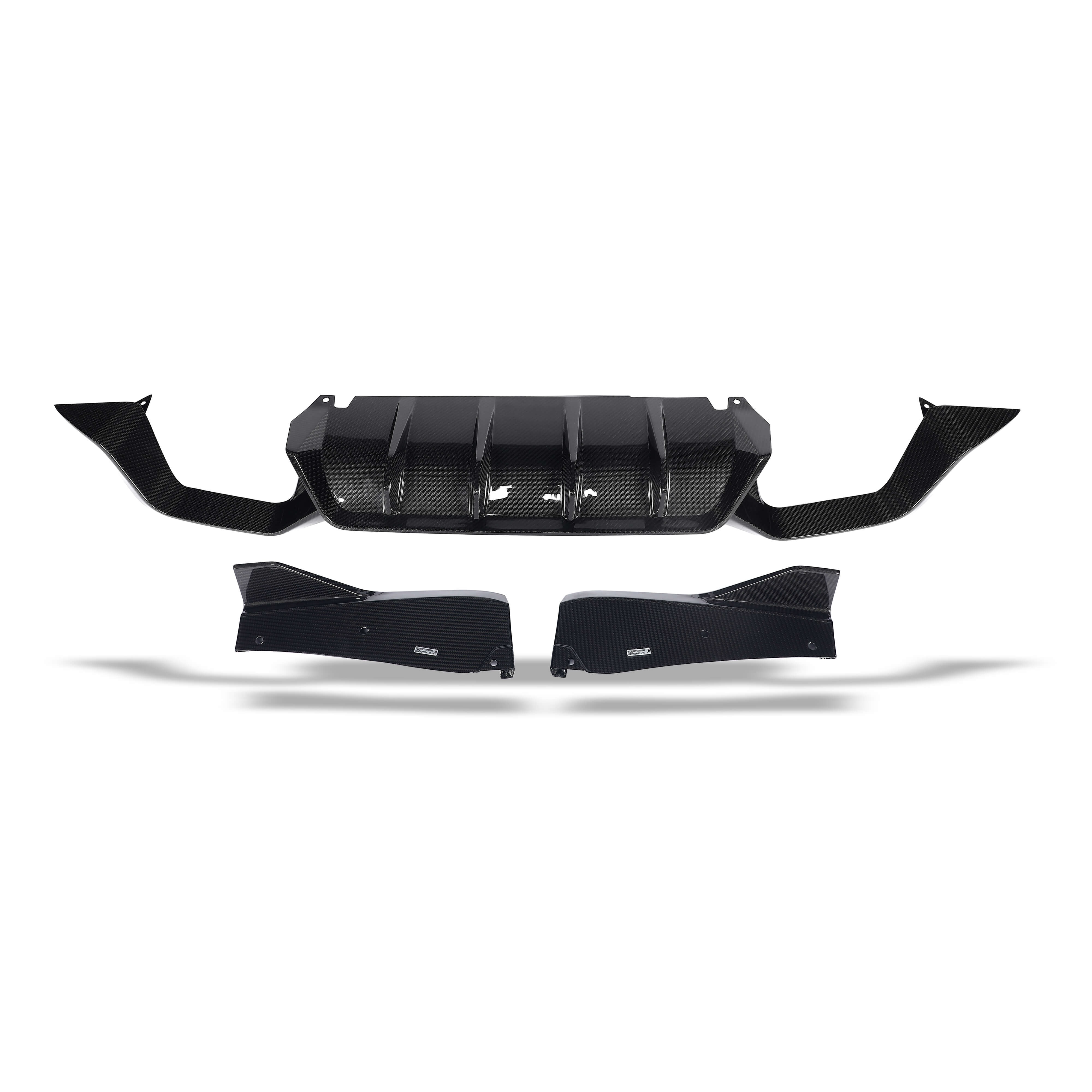 RevoZport Carbon Fiber Rear Diffuser Compatible With BMW X4M F98 LCI
