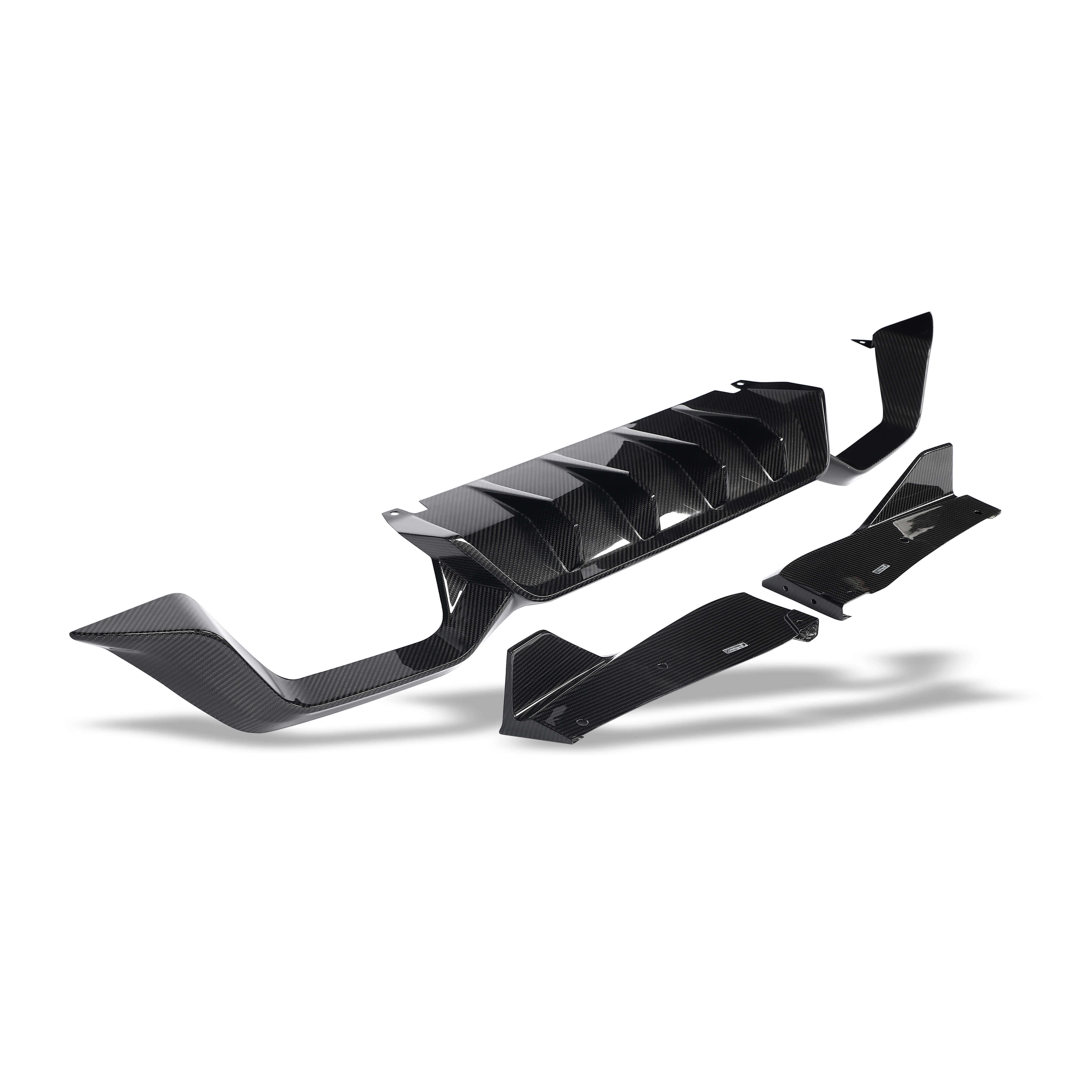 RevoZport Carbon Fiber Rear Diffuser Compatible With BMW X4M F98 LCI